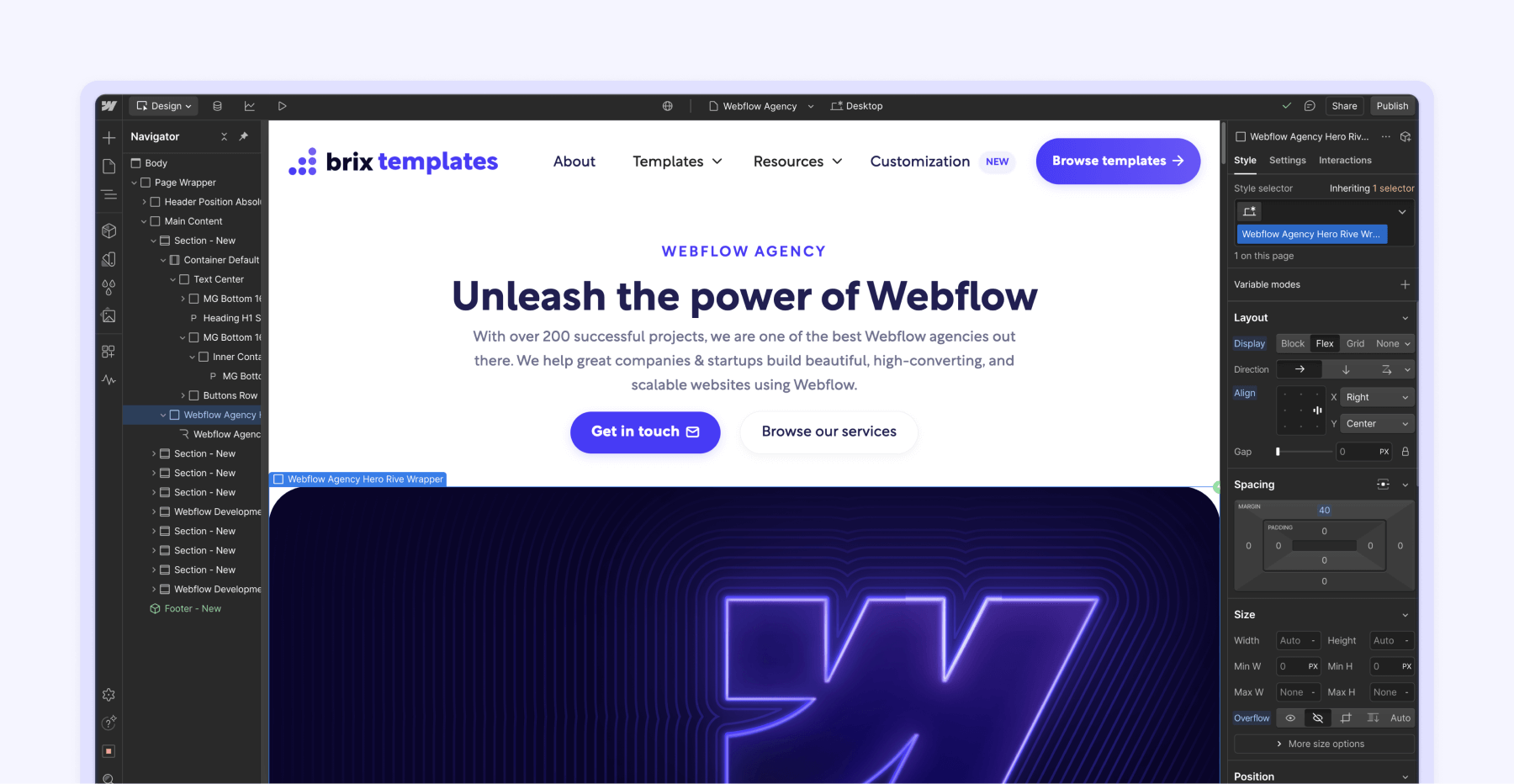 Webflow vs Framer creative flexibility