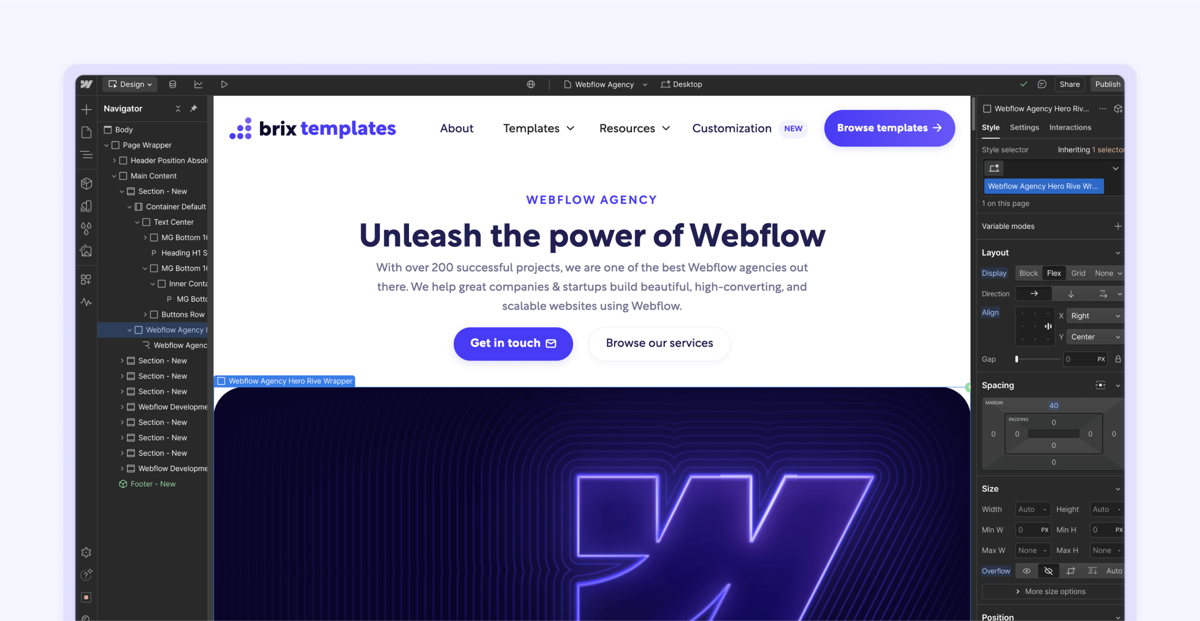 Webflow vs WordPress custom animations comparison