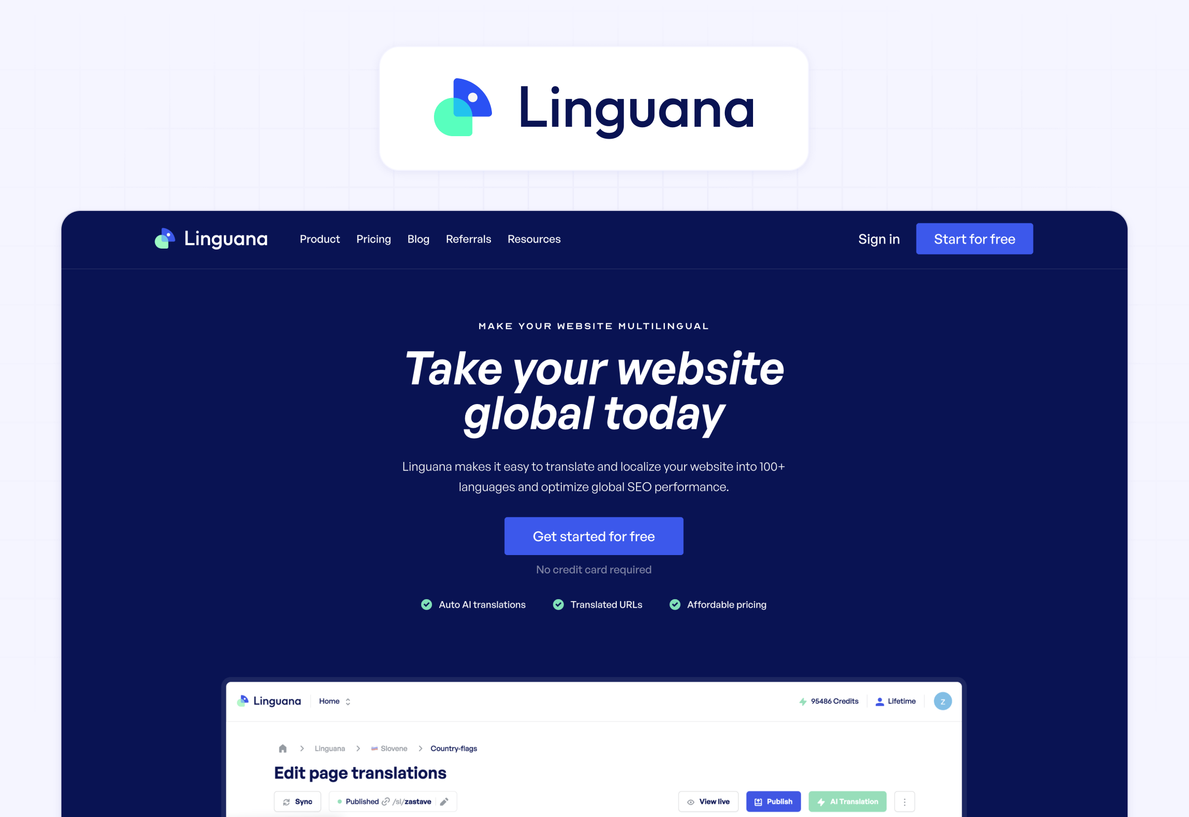 Linguana multilingual website solution for Webflow