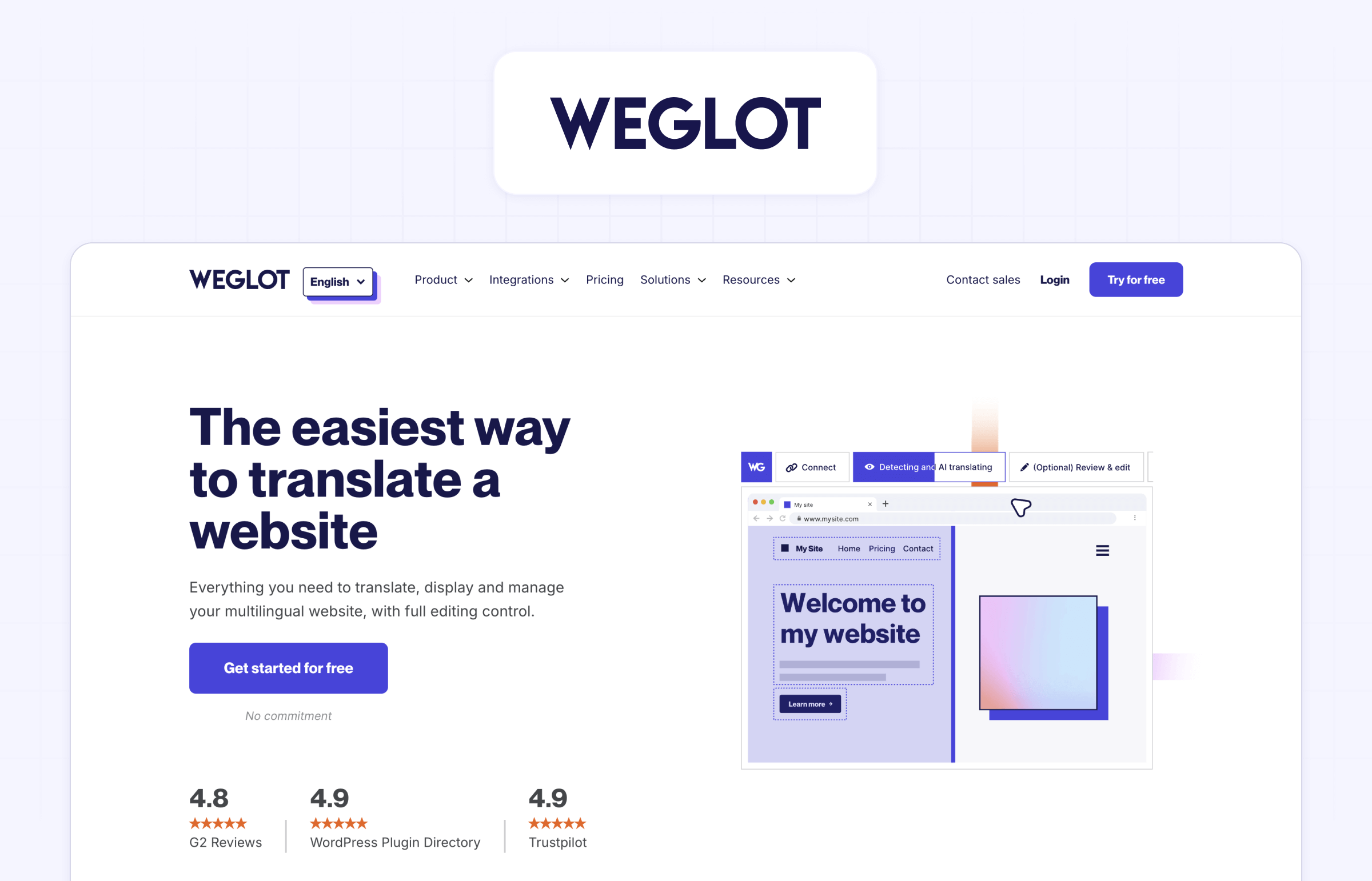Weglot multilingual website solution for Webflow