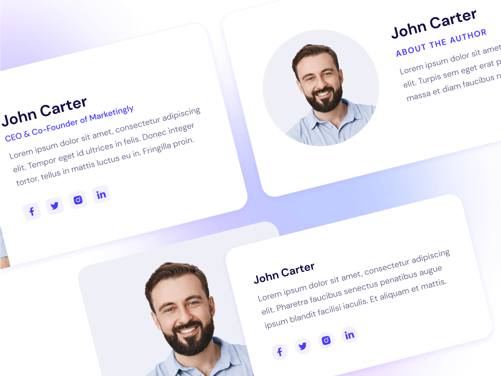 3 Author Bios