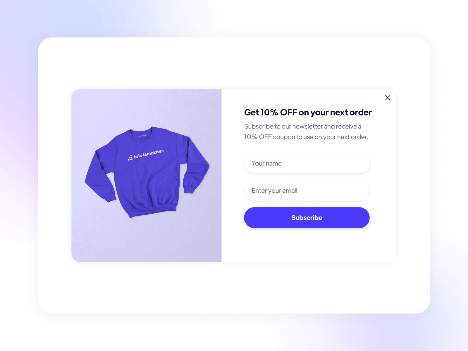 4 Popup Templates