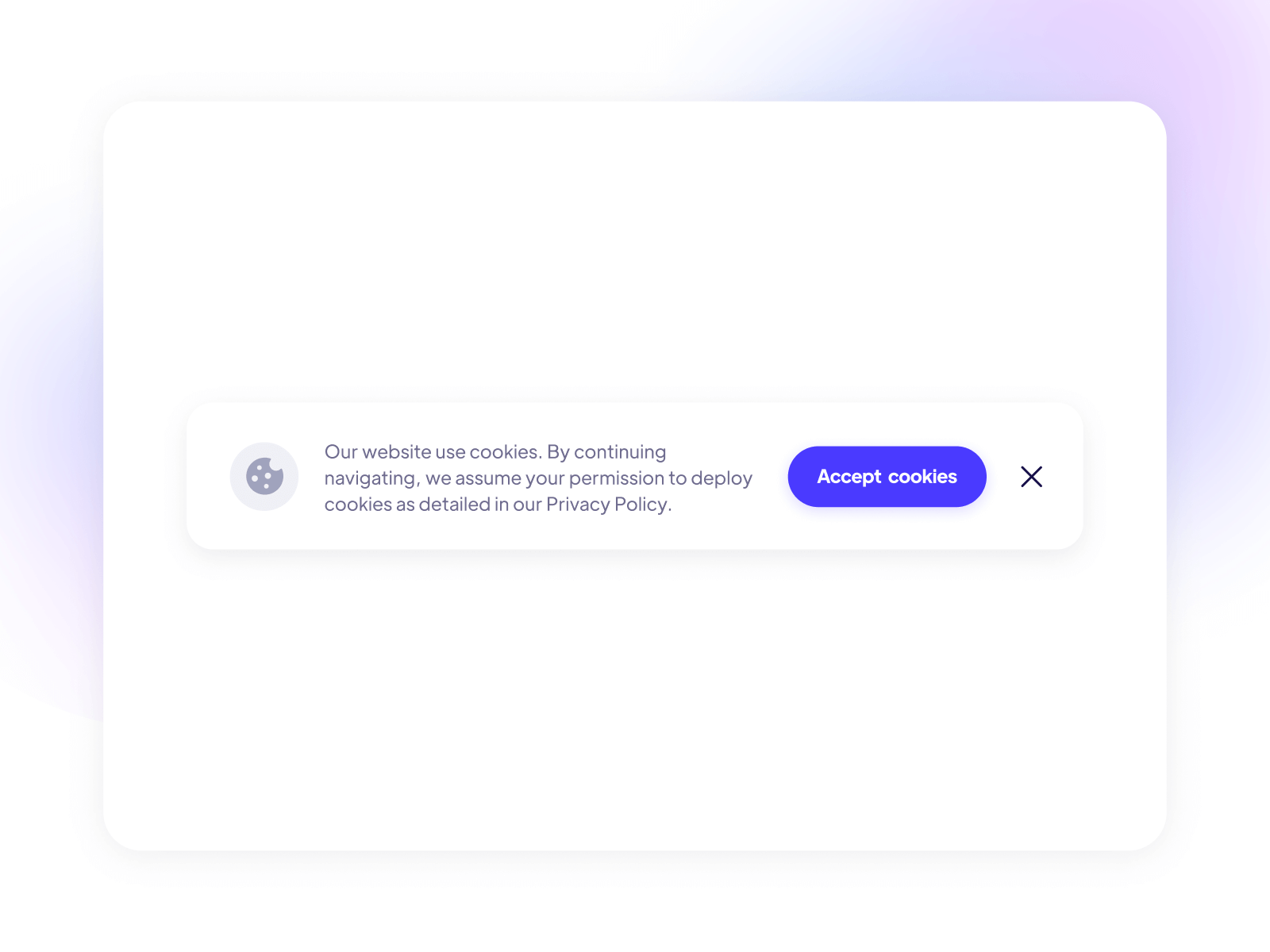 Cookie Notification Banner