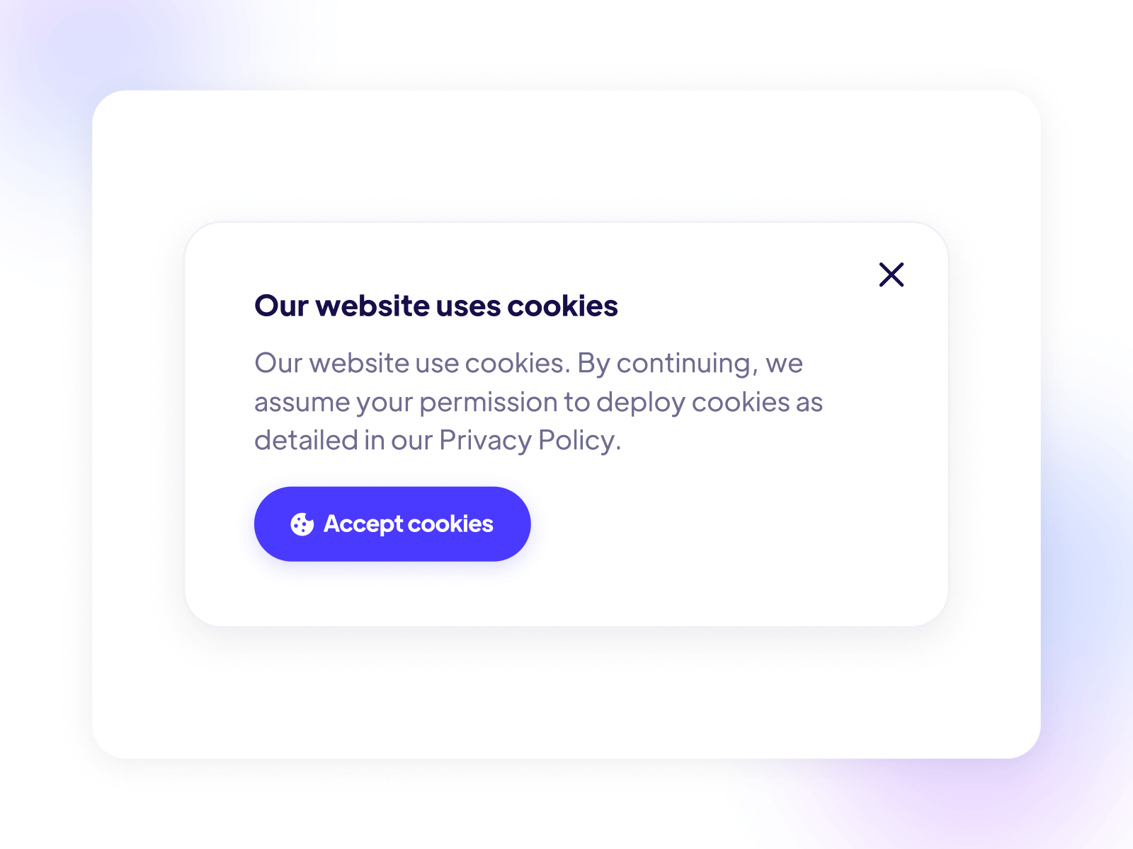 Cookie Notification Banner