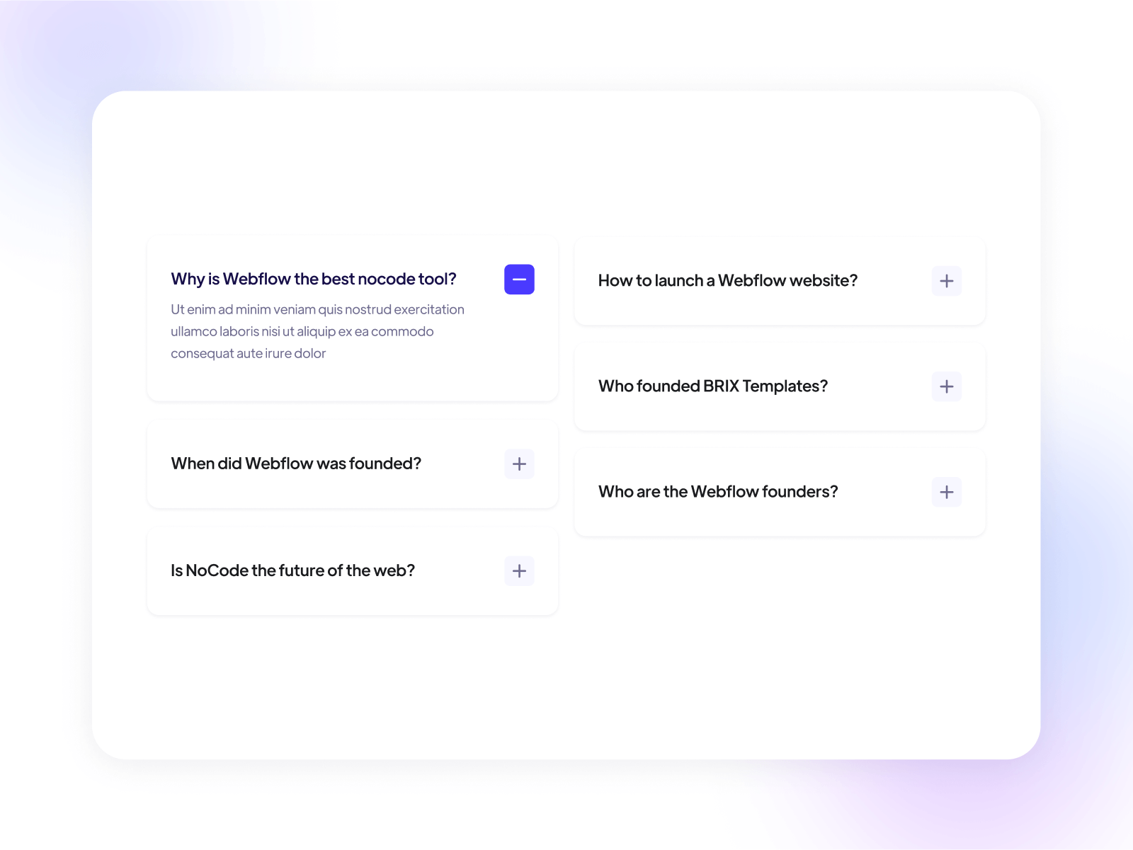 FAQ Accordion