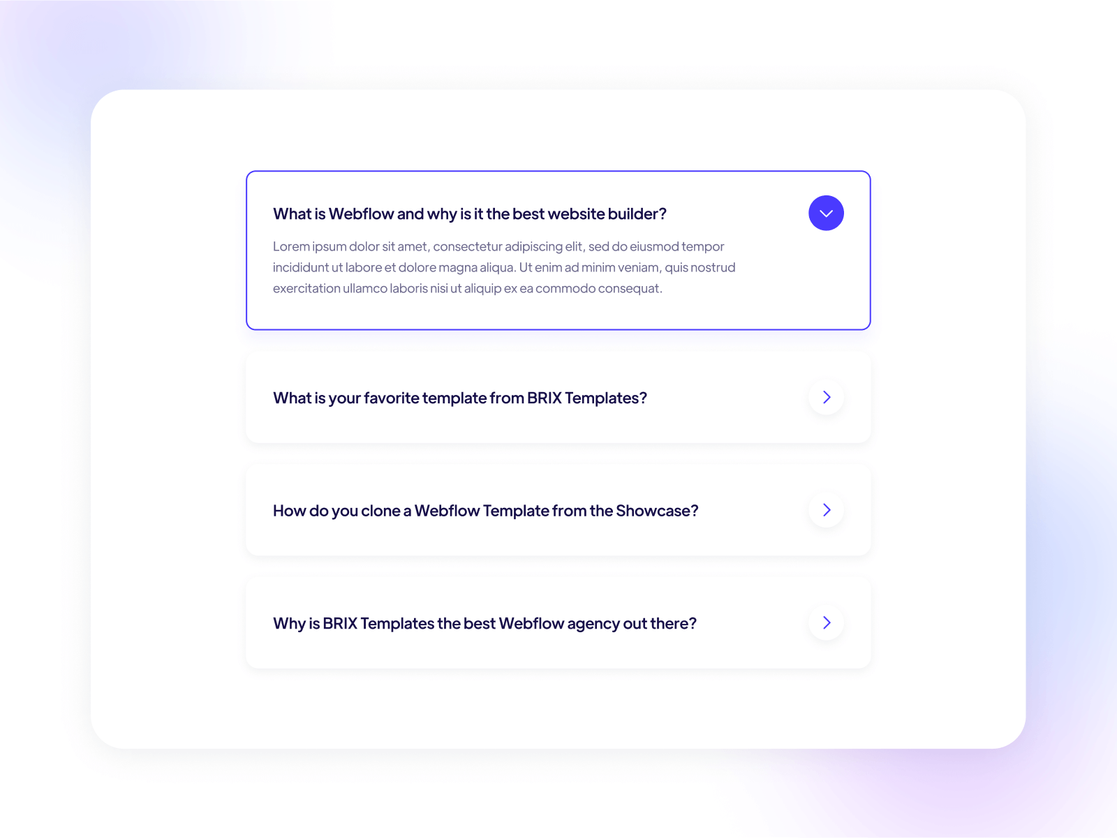 FAQ Accordion
