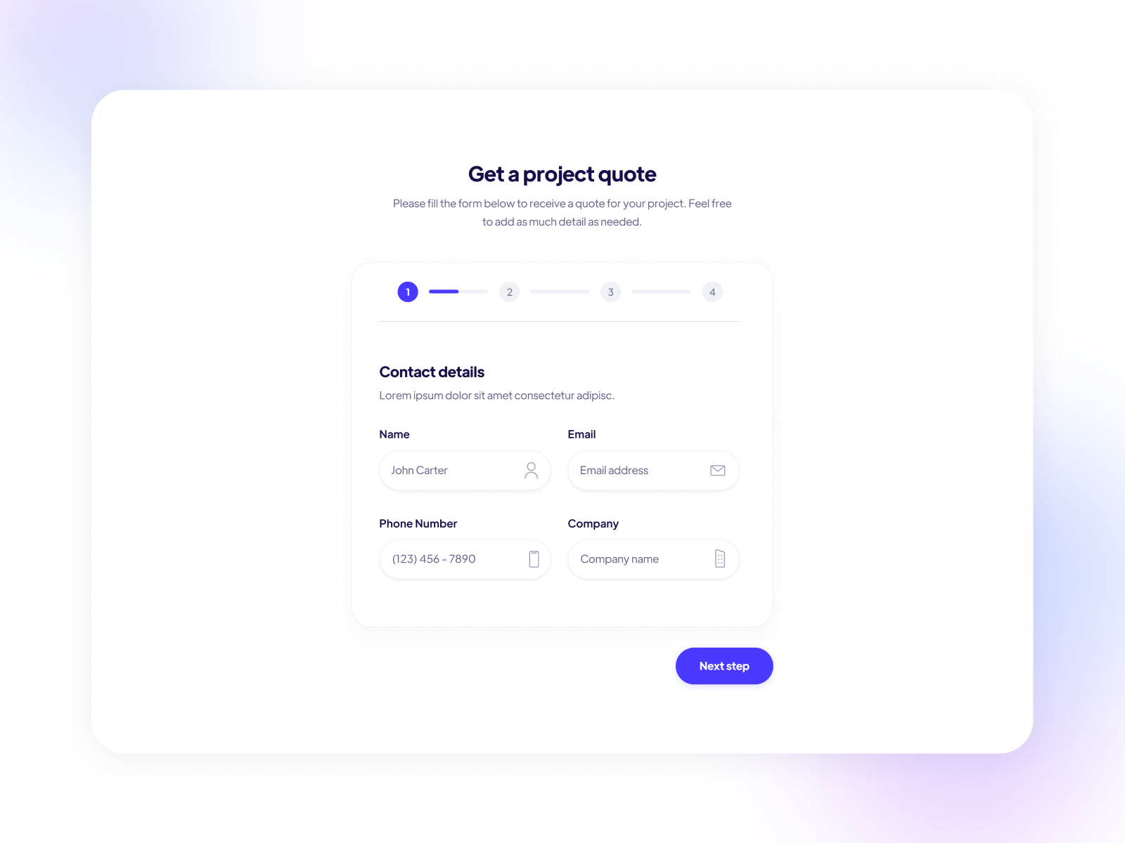 Multi Step Form