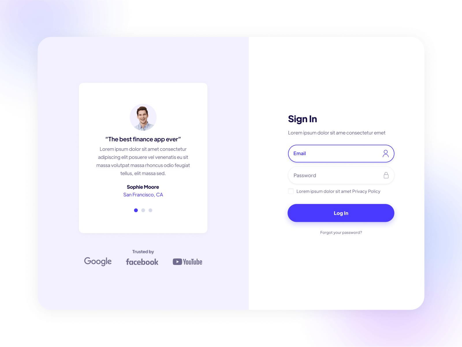 Sign In Page Templates