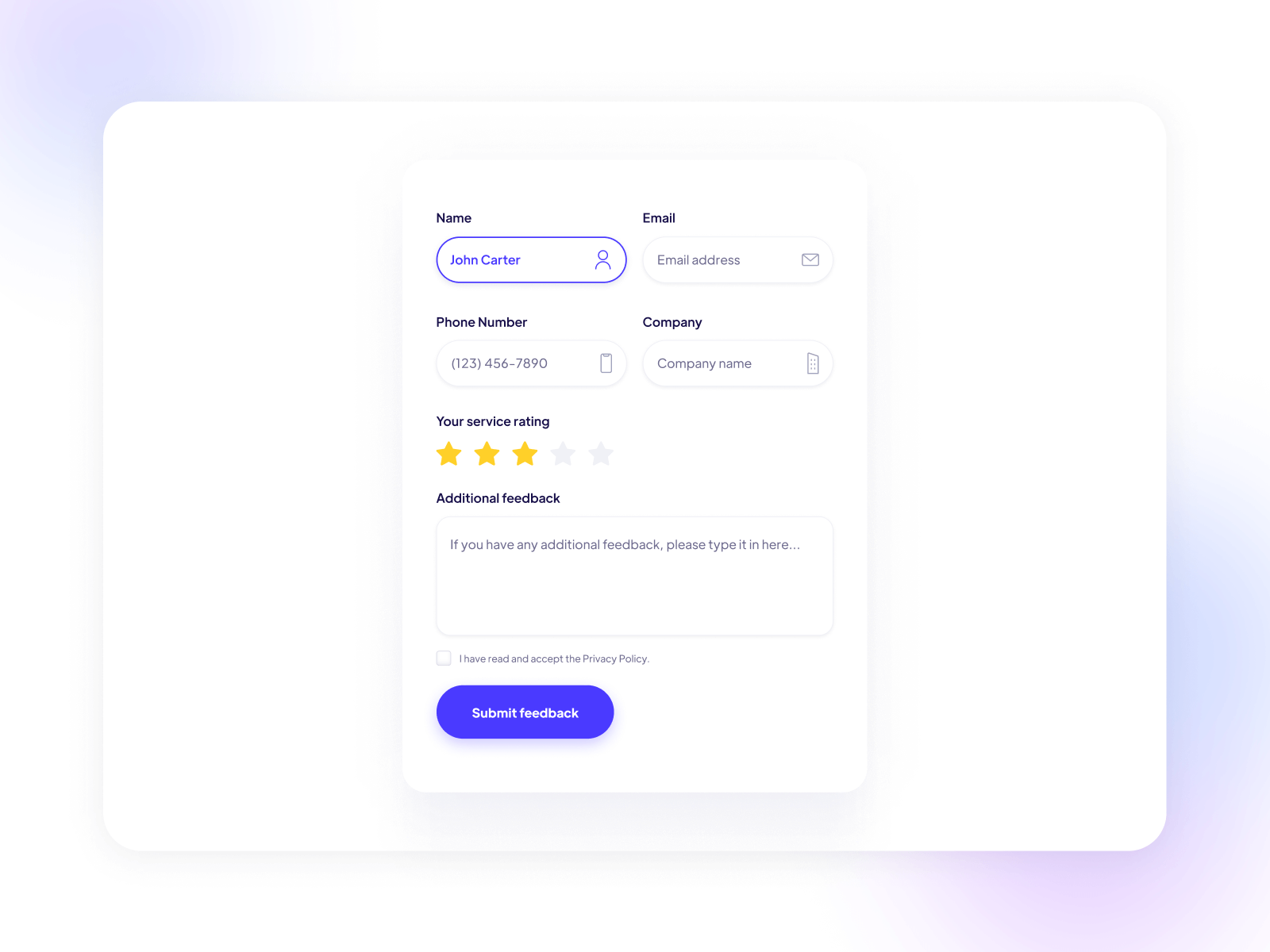 Star Feedback Submission Form