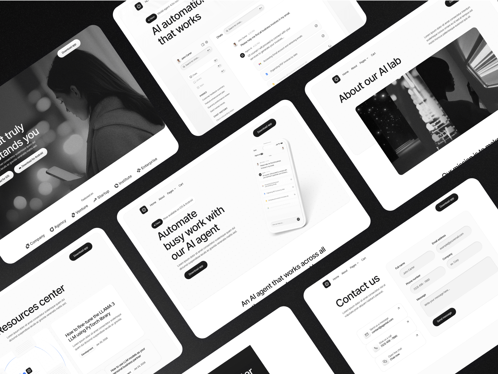 AI Productivity Bot Webflow Template