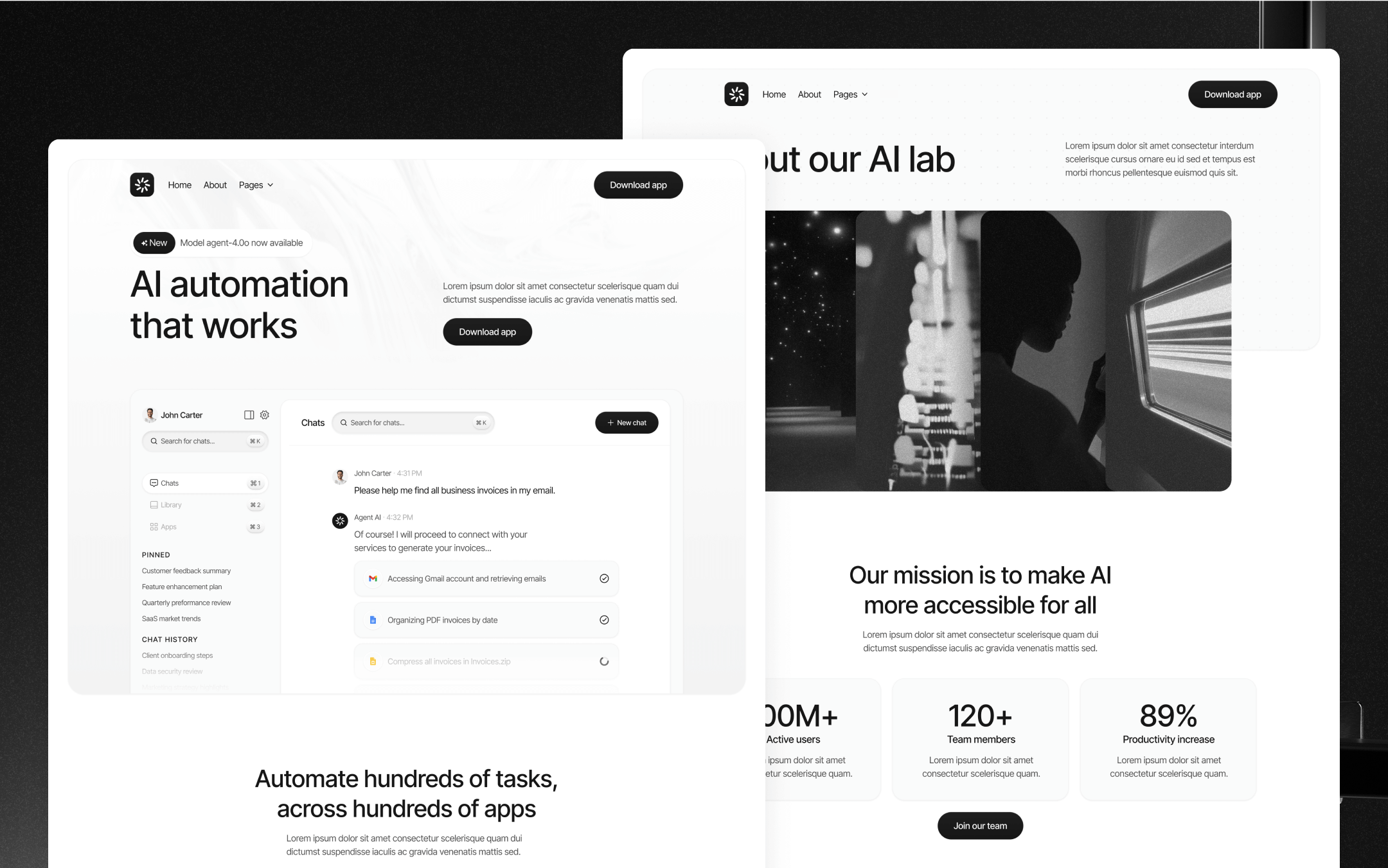 AI Productivity Webflow Template - AgentAI X | BRIX Templates