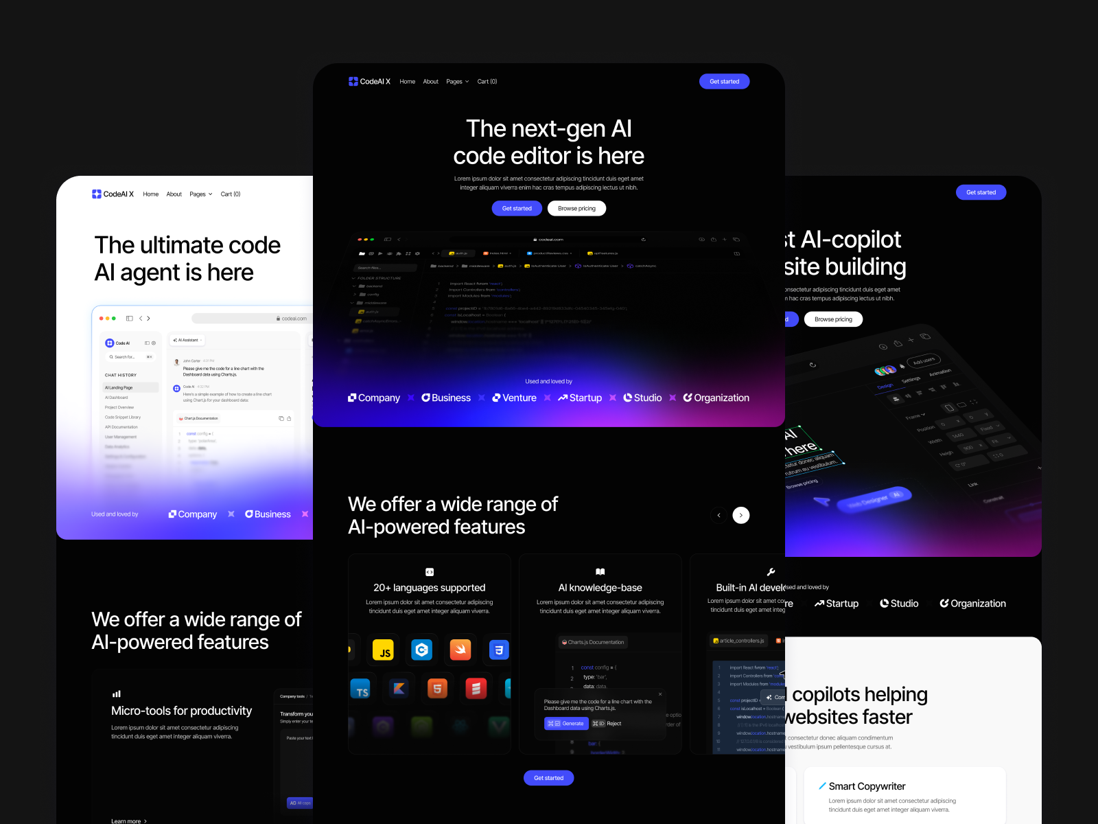 AI IDE Product Webflow Template
