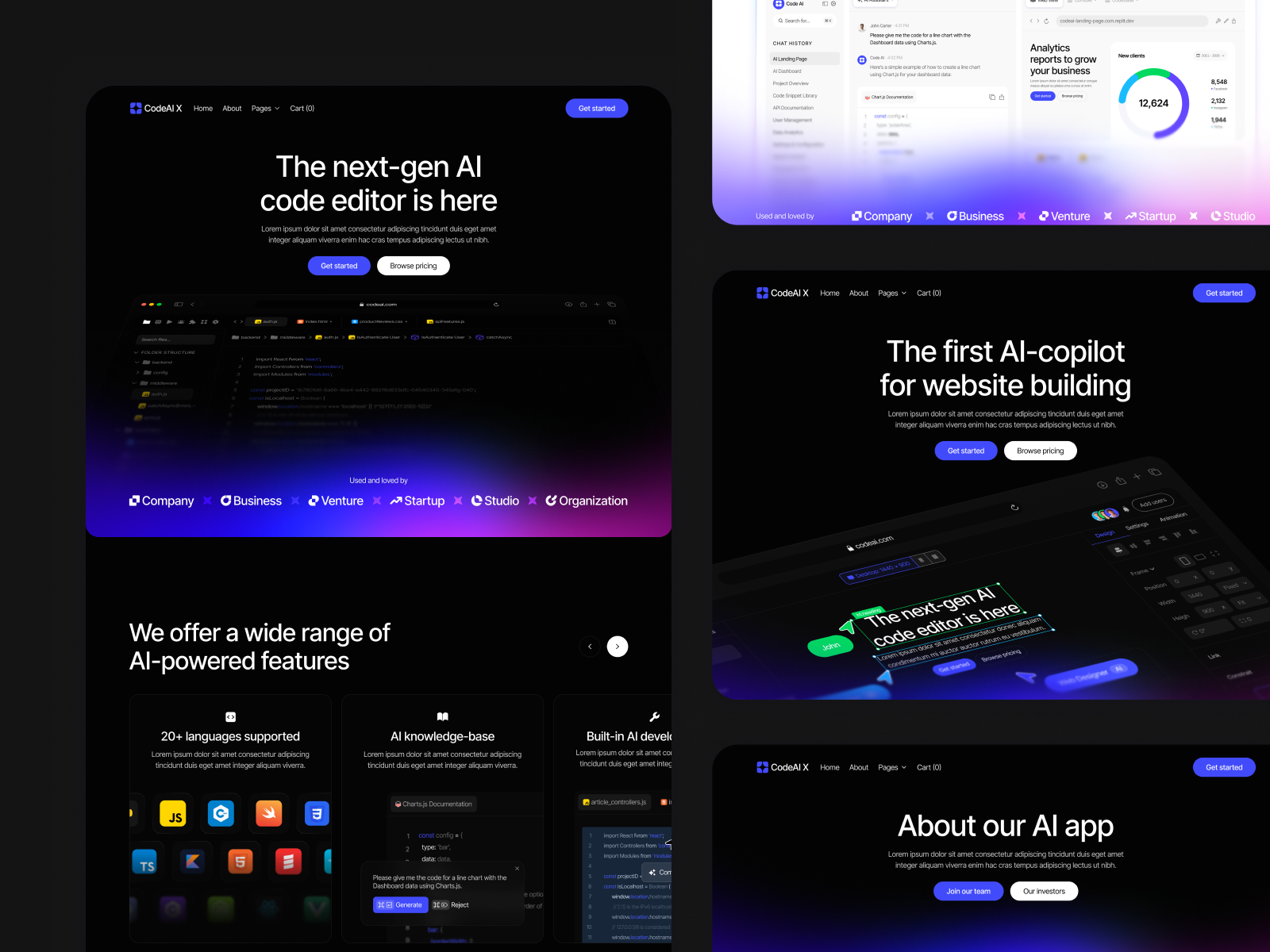 AI Software App Webflow Template