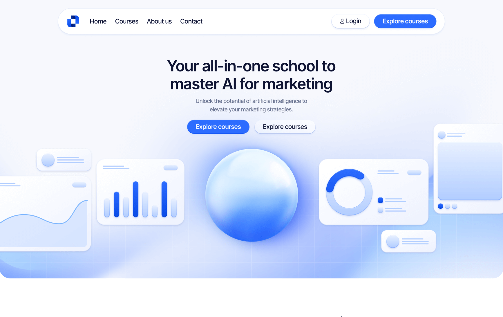 Home Courses Dashboard Template Memberstack