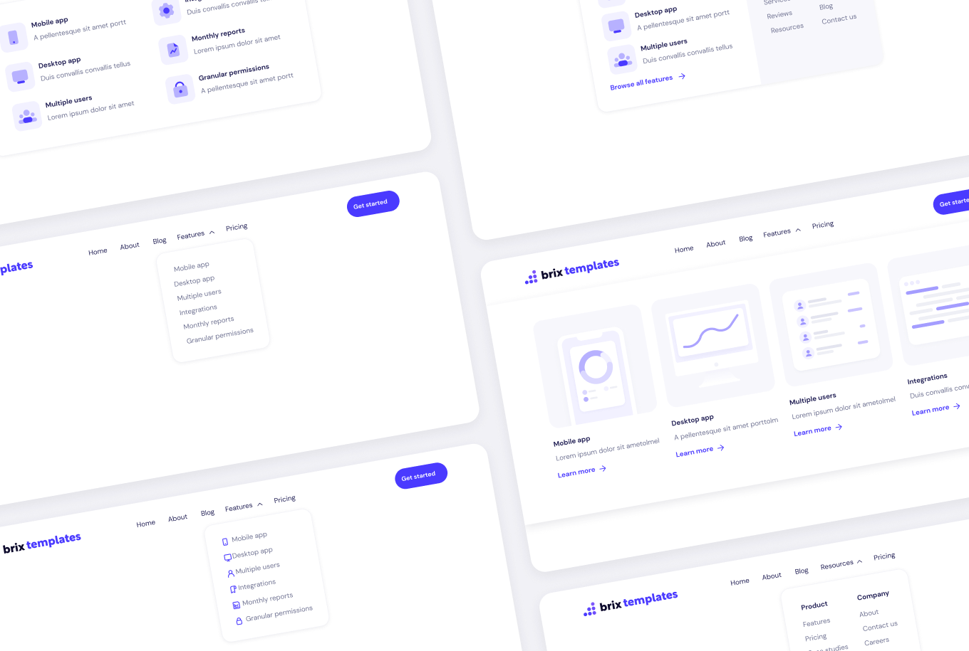 Dropdowns- Elements BRIX Templates