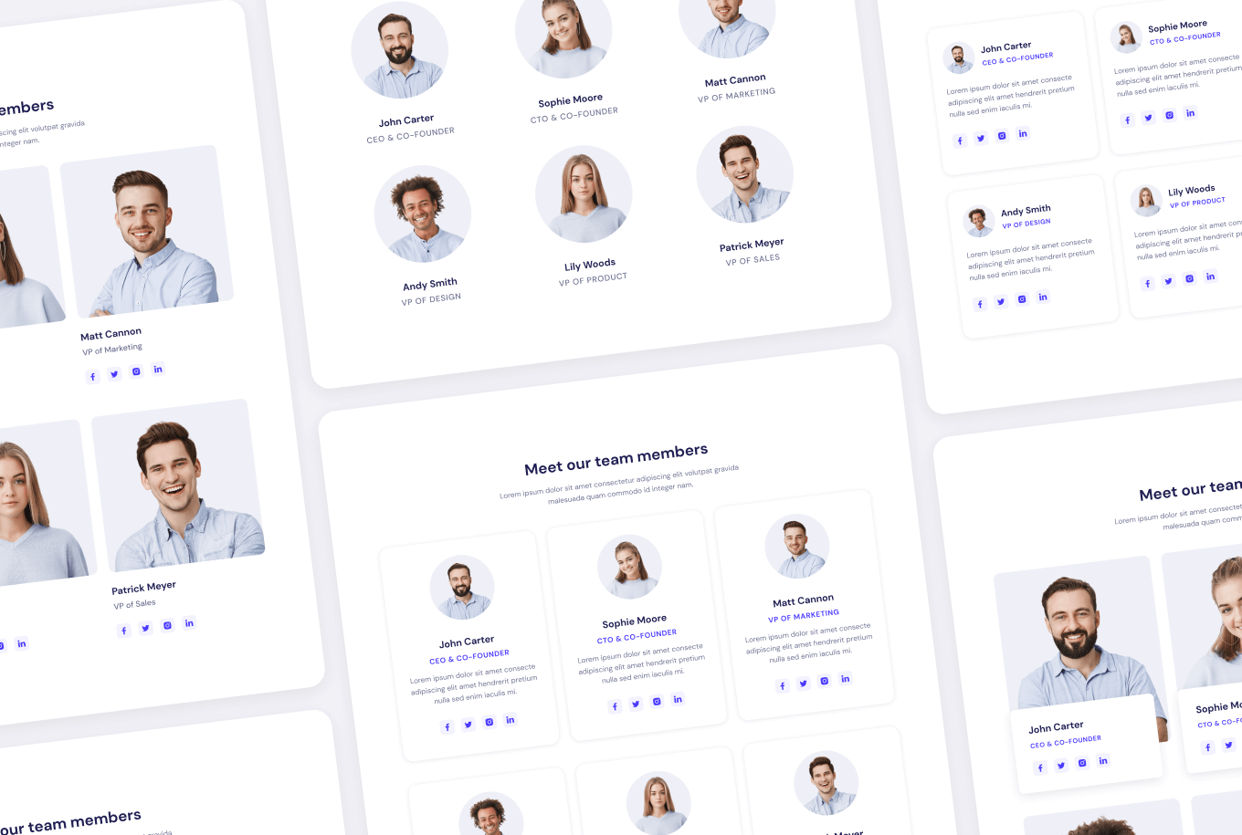 Team Members - Elements BRIX Templates