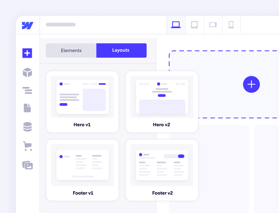 Use our components - Elements Library Webflow Template