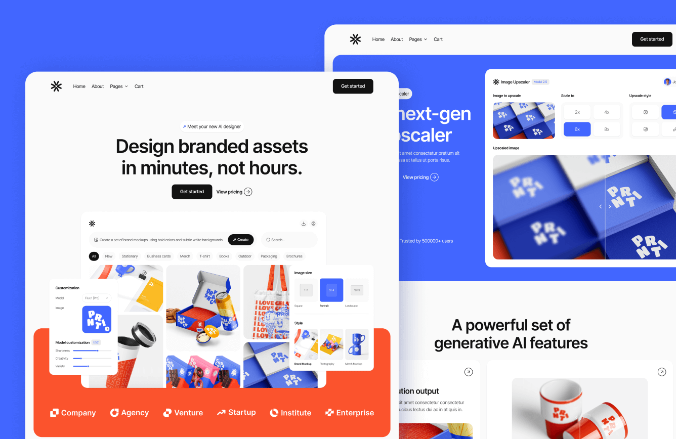 Image Gen - AI Image Generation Webflow Template