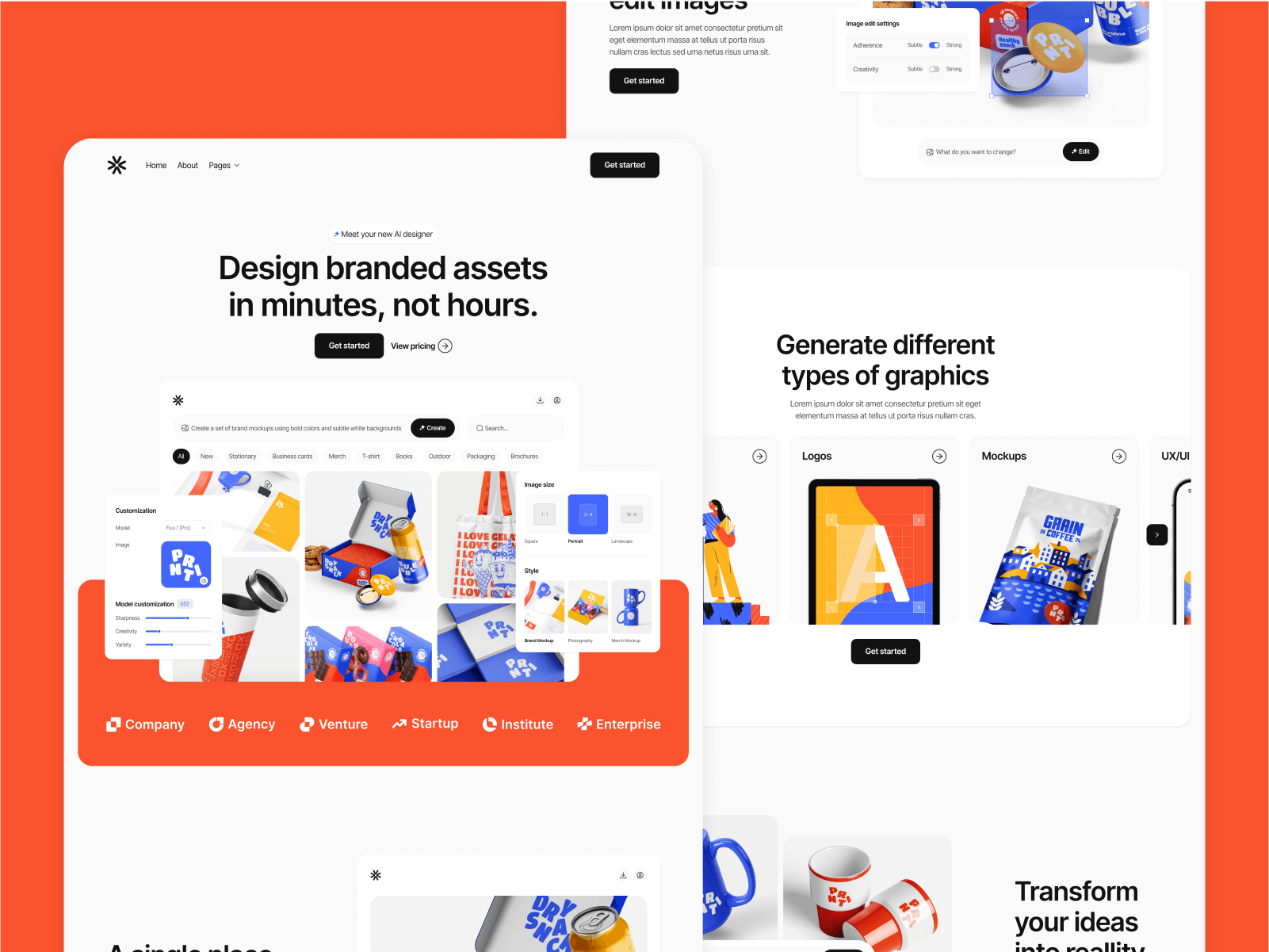 AI Image Generation Webflow Template
