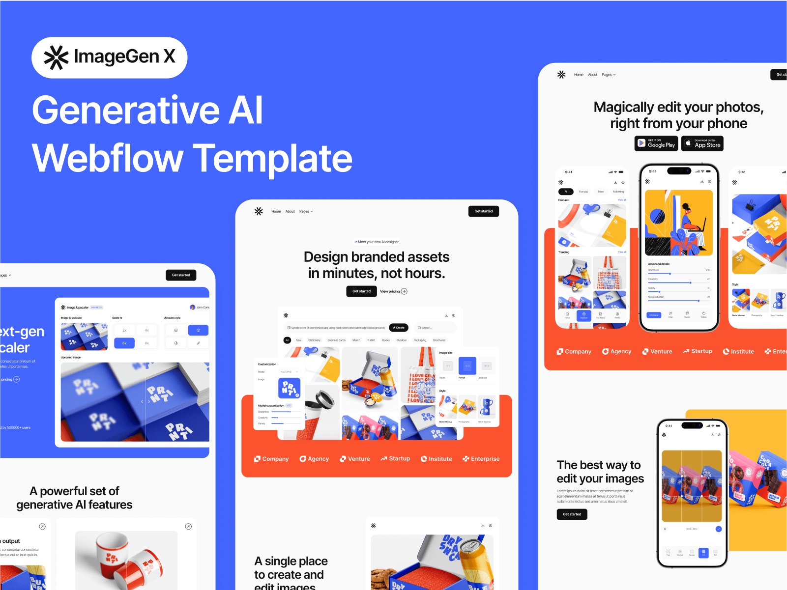 Generative AI Webflow Template