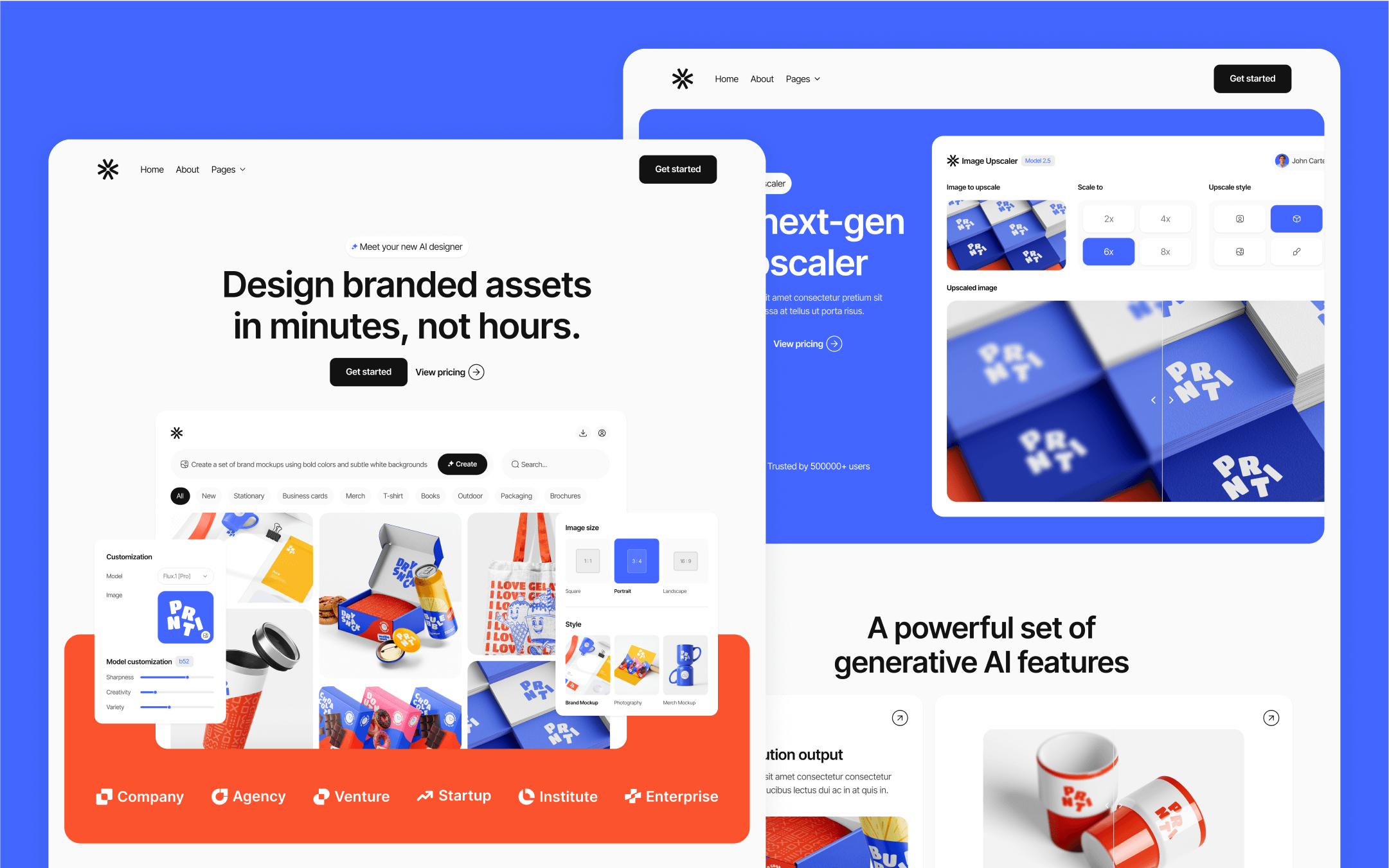 AI Image Generator Webflow Template - ImageGen X | BRIX Templates