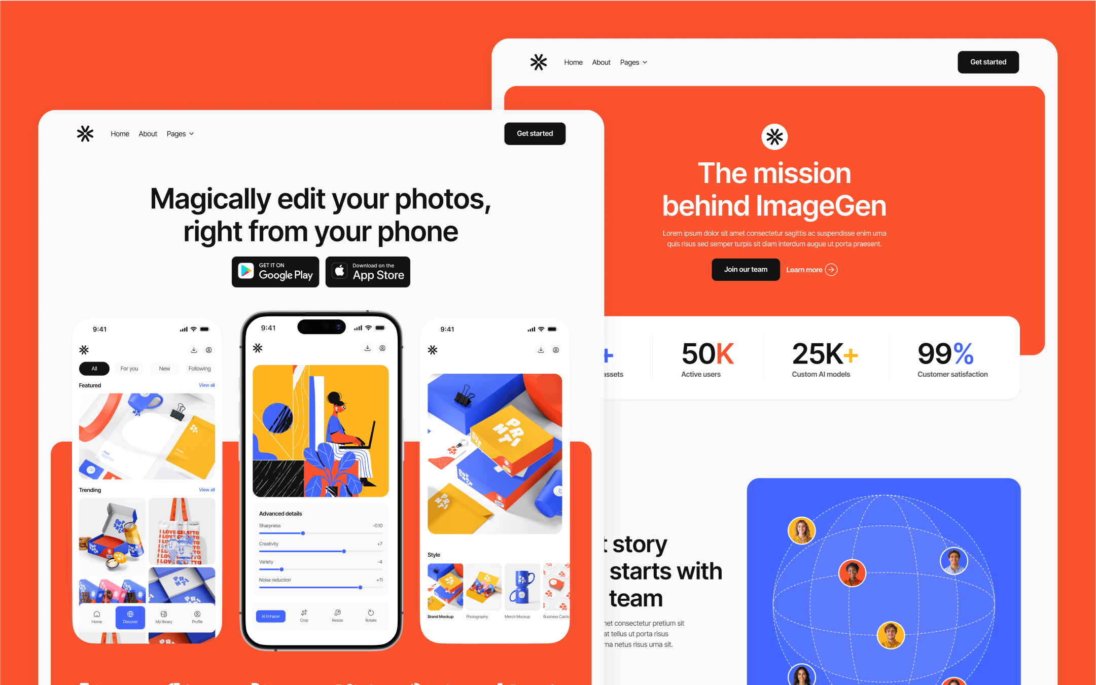 AI Startup Webflow Template - ImageGen X | BRIX Templates