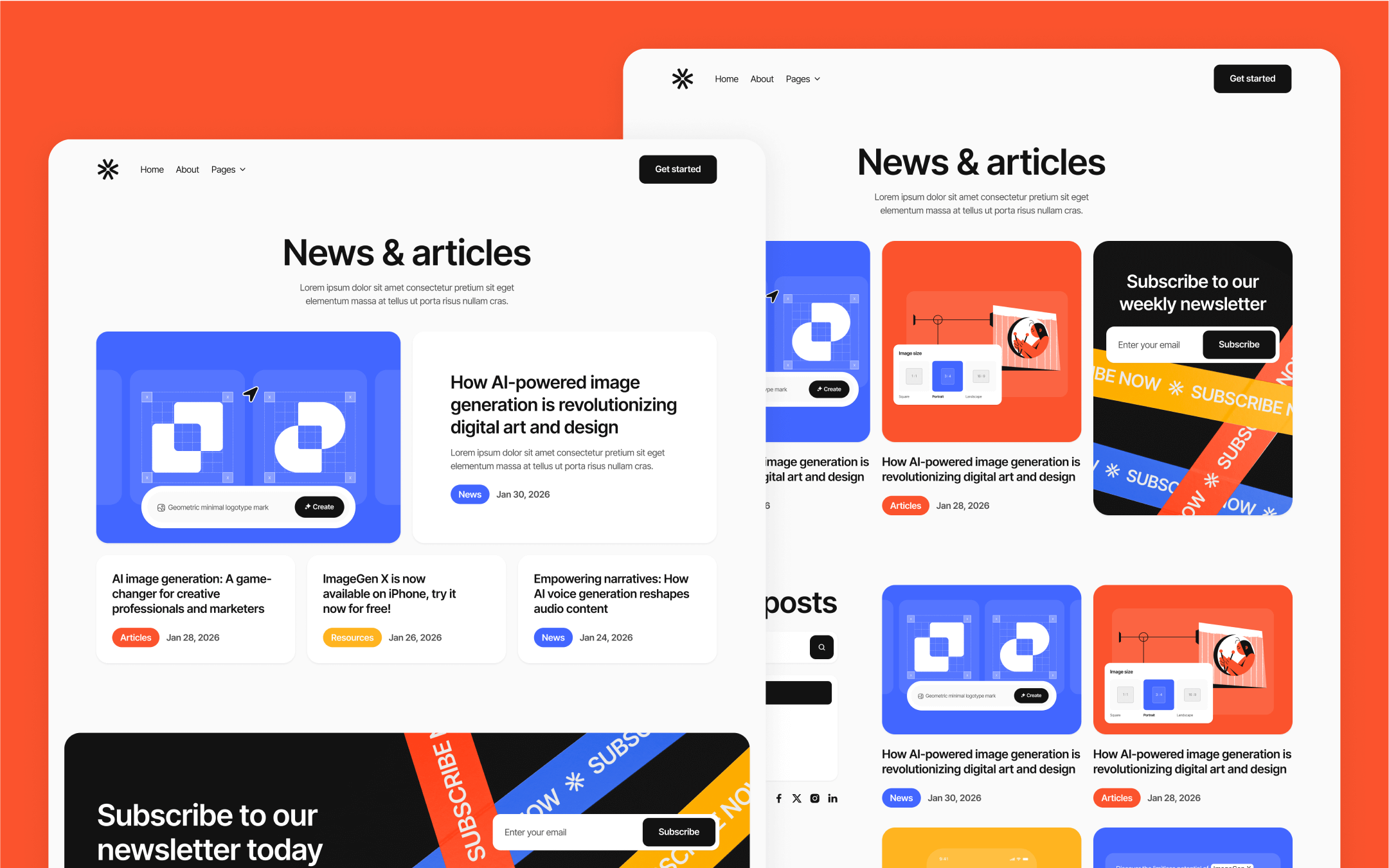 Generative AI Webflow Theme - ImageGen X | BRIX Templates
