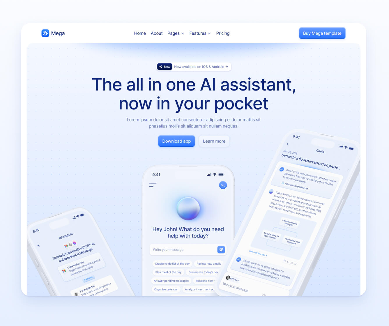 Tech Figma And Webflow Template - MegaTech Webflow Template