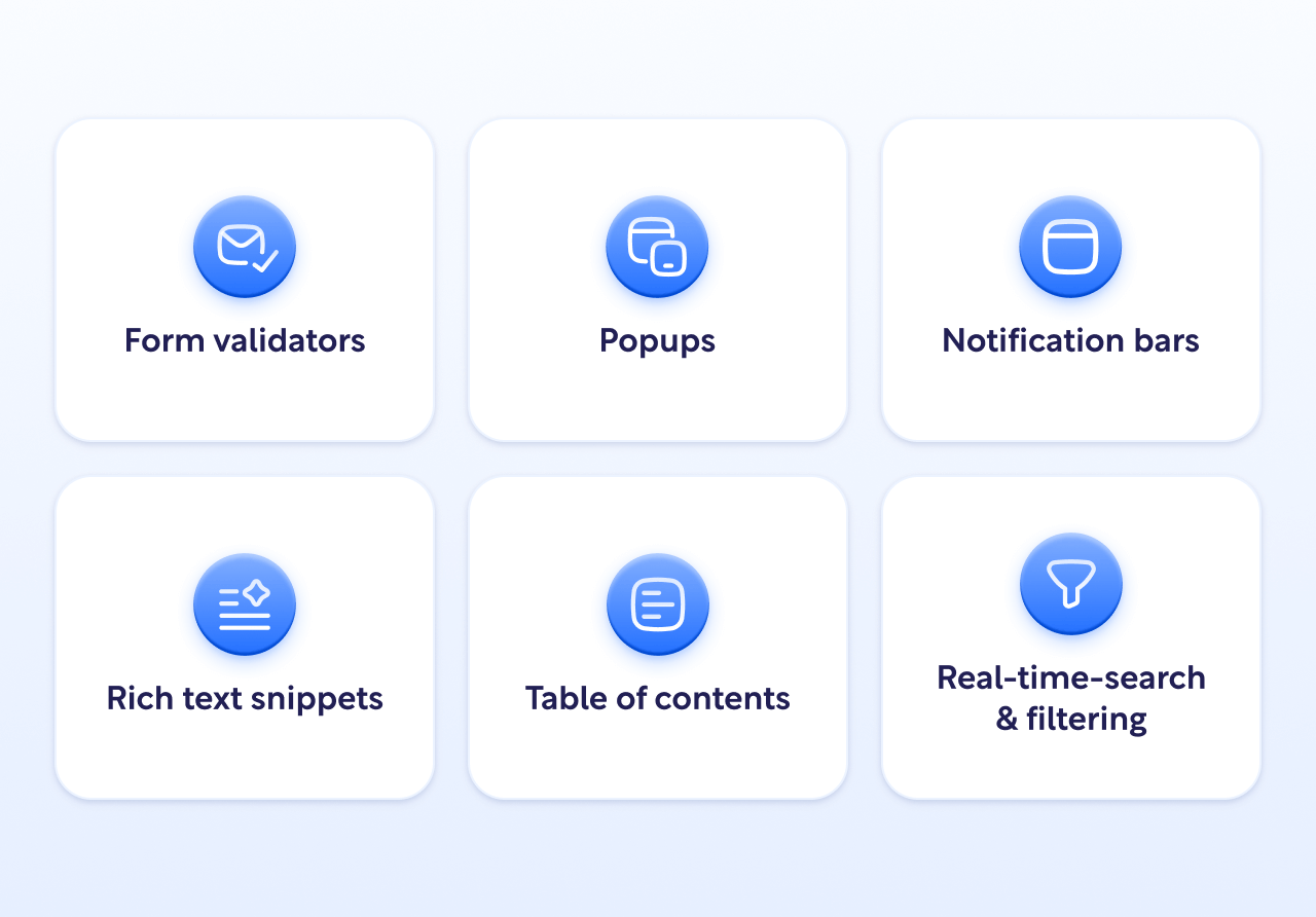 10+ Custom Features - Mega Webflow Template