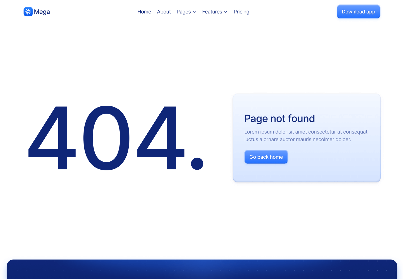 404 Page - Mega Webflow Template