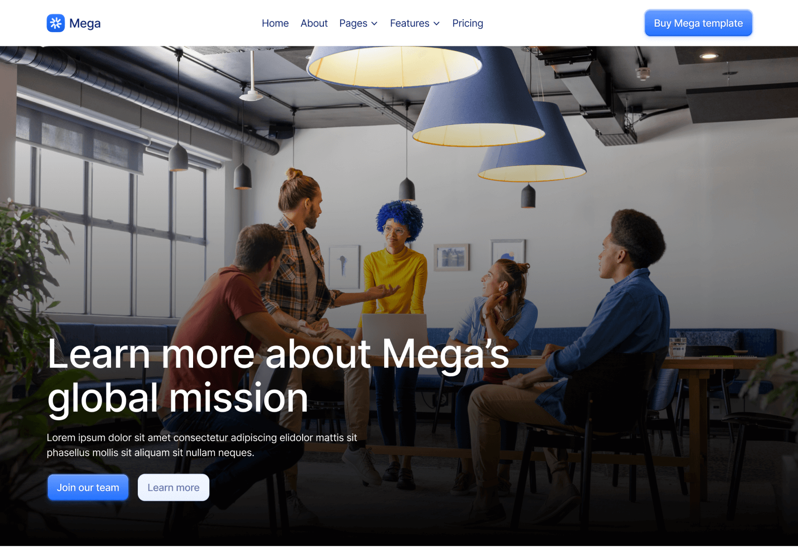 About V2 Page - Mega Webflow Template