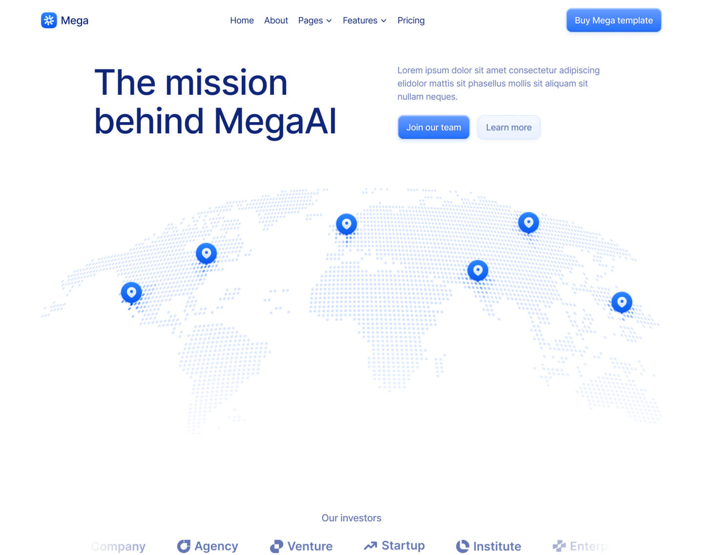 About V3 Page - Mega Webflow Template