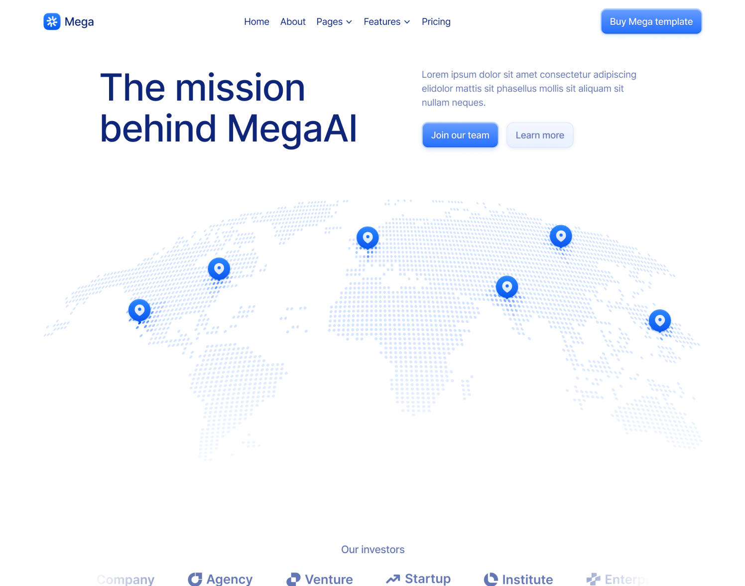 About V3 Page - Mega Webflow Template