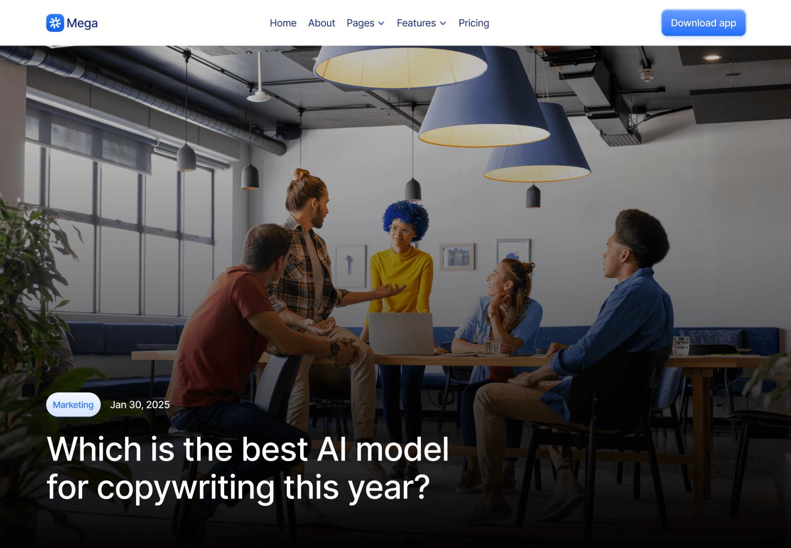 Blog Post V3 Page - Mega Webflow Template