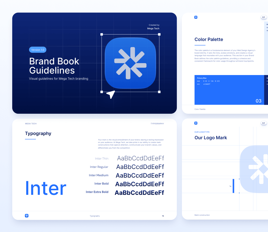 Branding Template - Mega Webflow Template