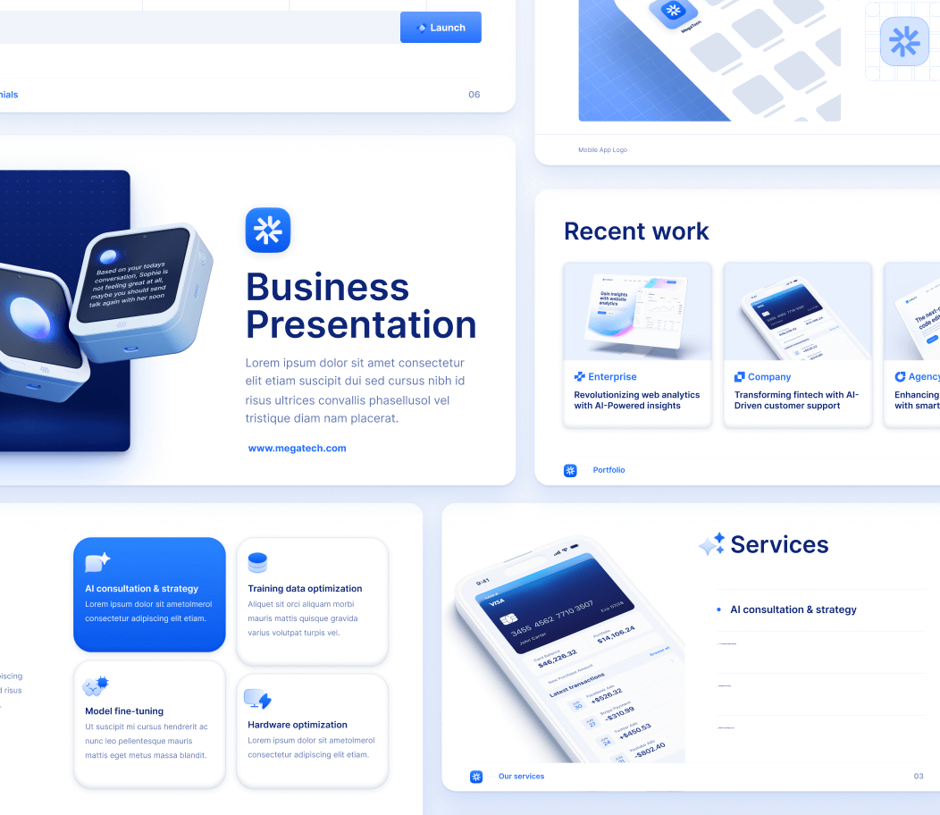 Business Presentation Template - Mega Webflow Template