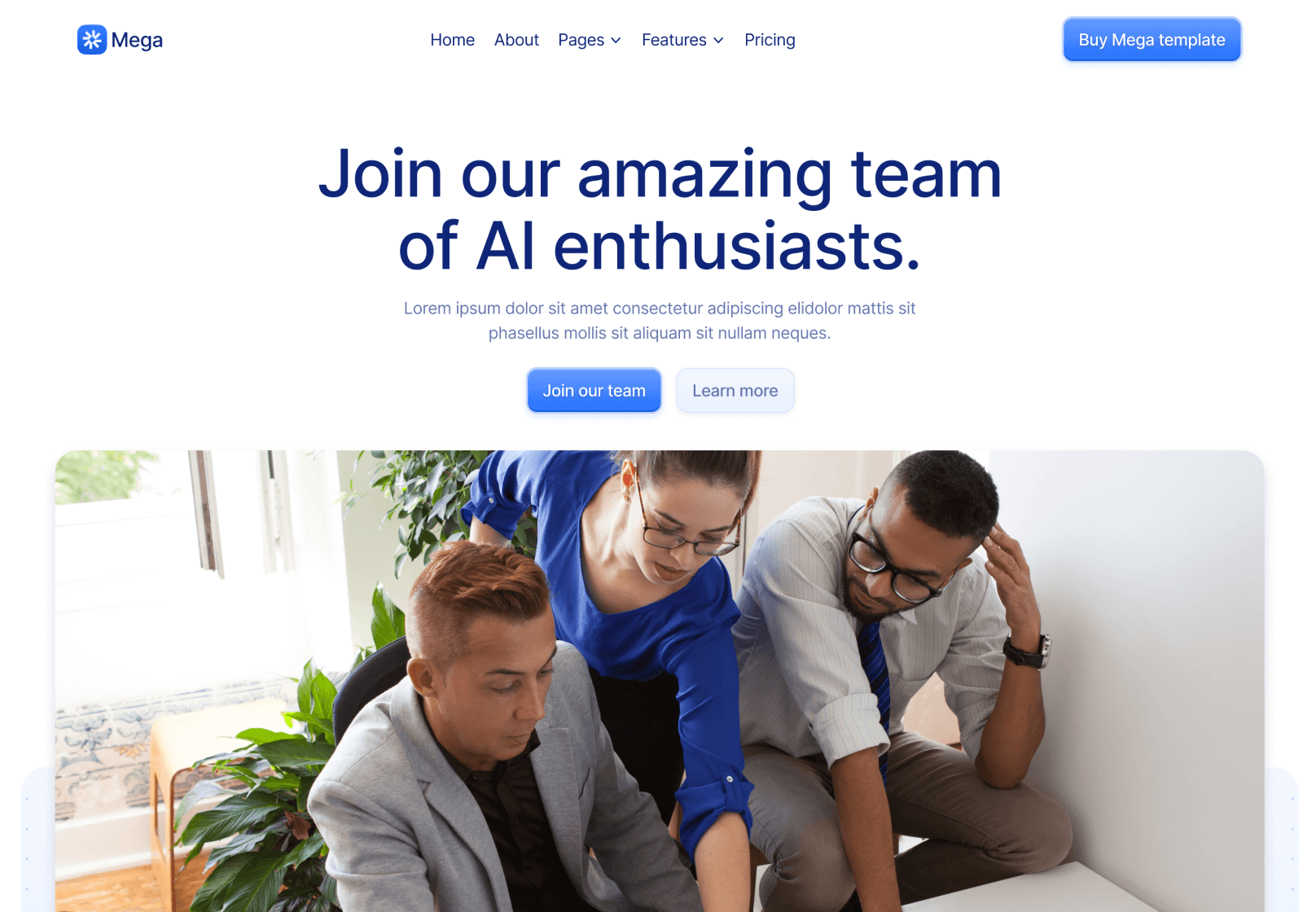 Careers V2 Page - Mega Webflow Template
