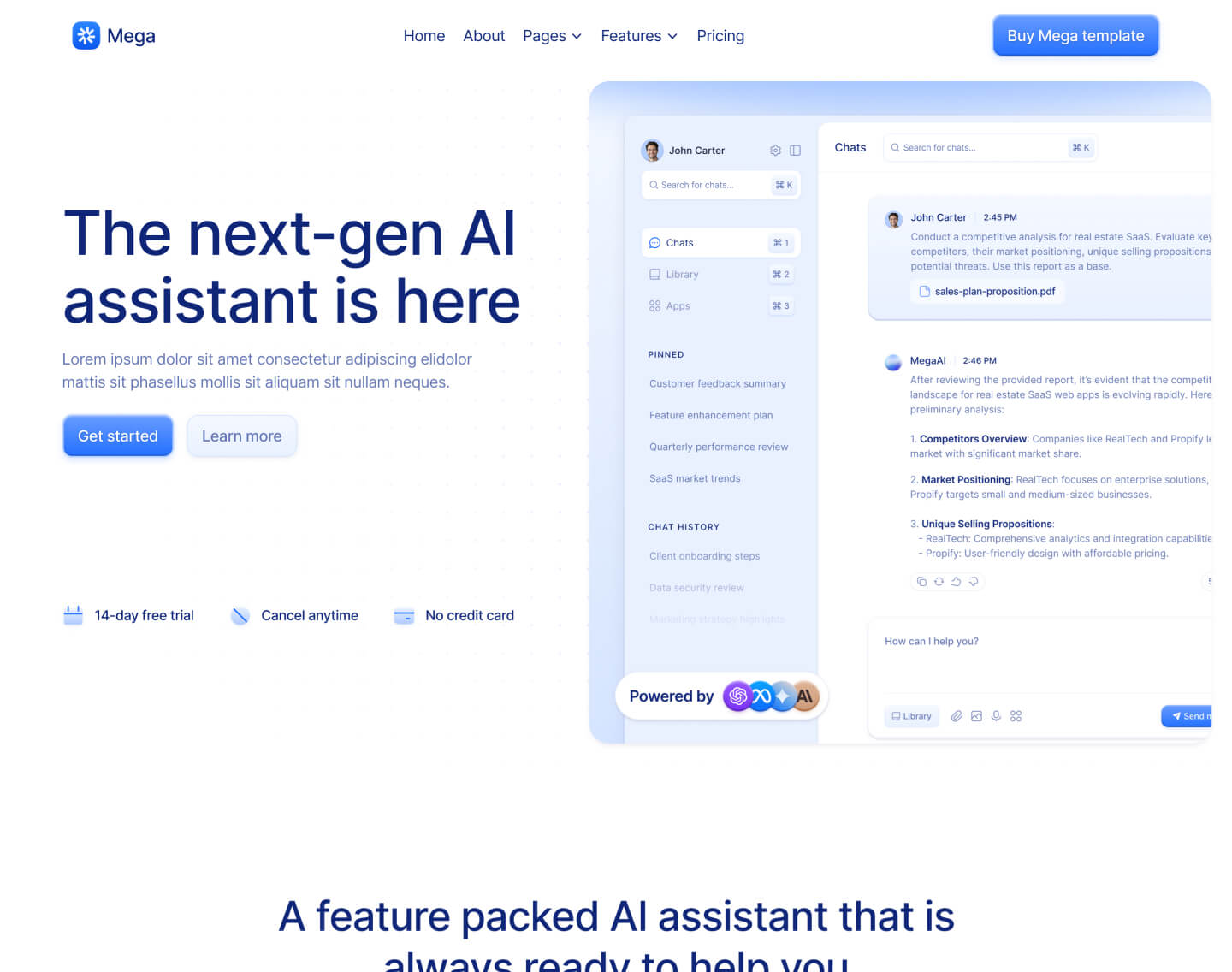 Home V2 Page - Mega Webflow Template