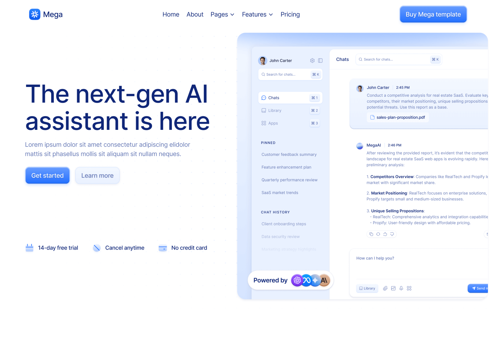 Home V2 Page - MegaTech Webflow Template