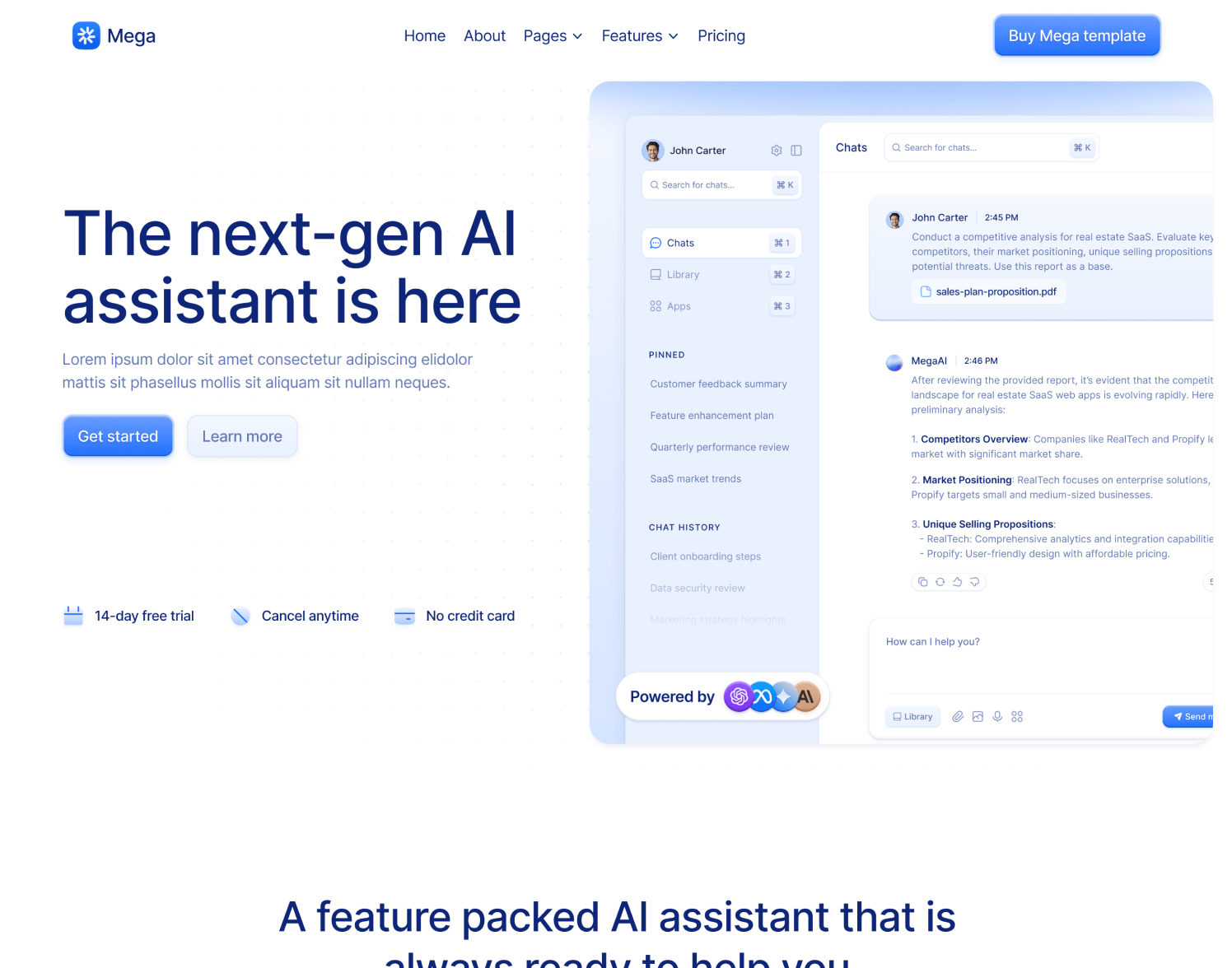Home V2 Page - Mega Webflow Template