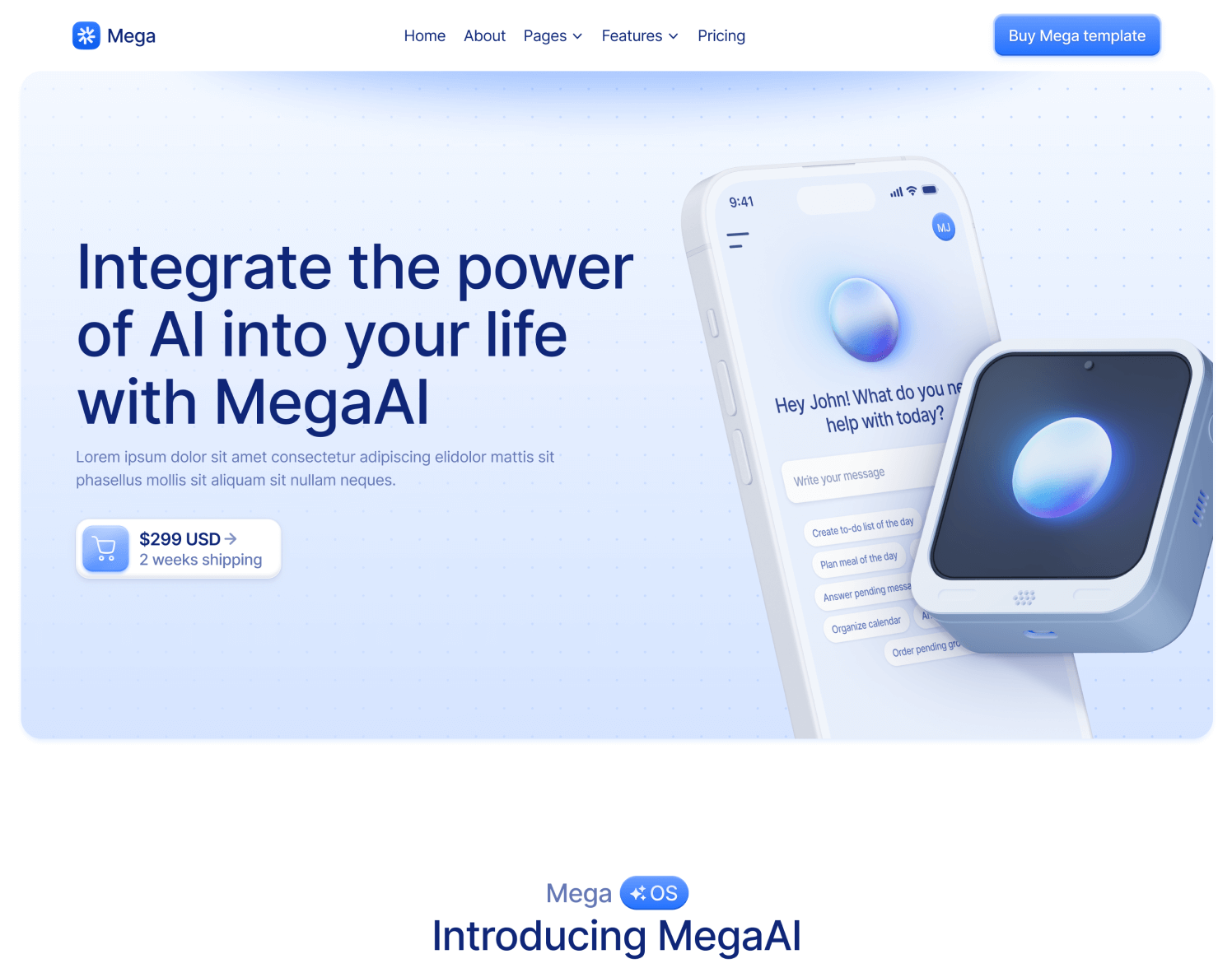 Home V3 Page - Mega Webflow Template