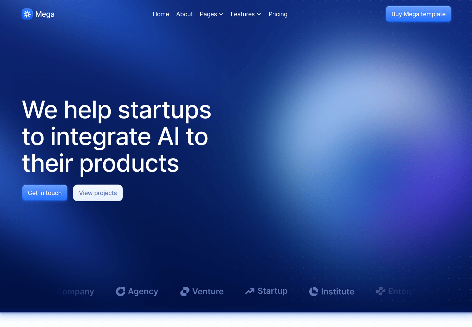 Home V5 Page - MegaTech Webflow Template