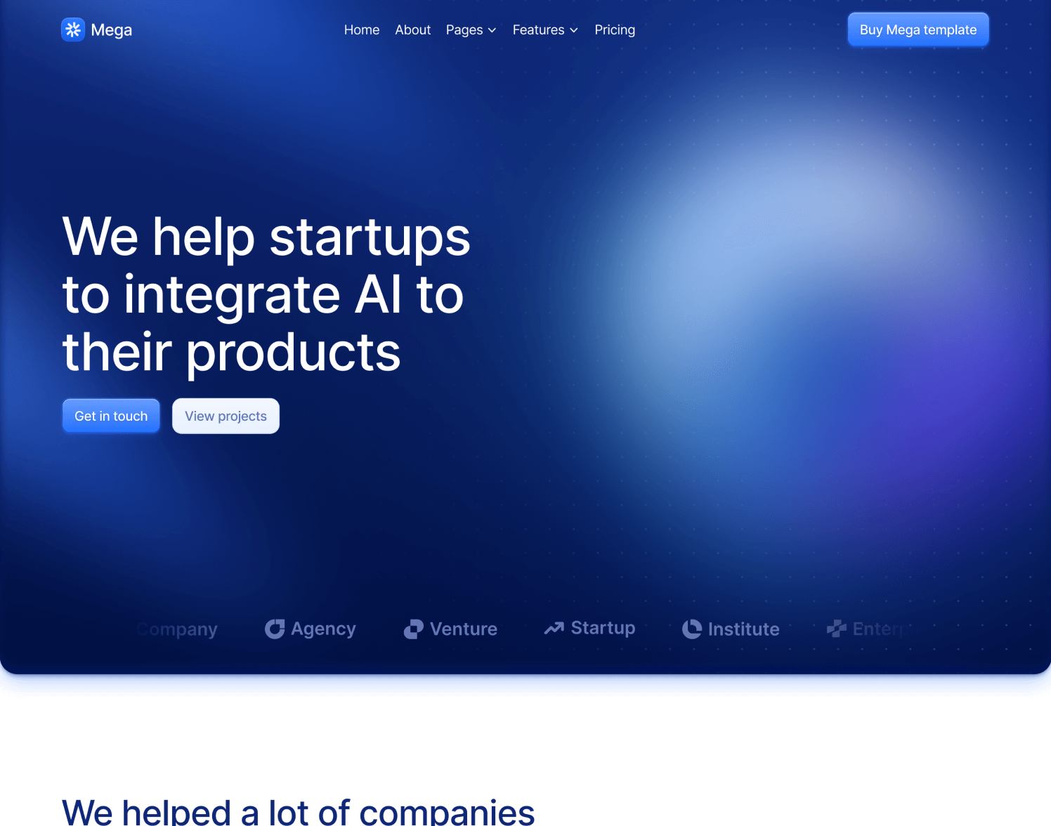 Home V5 Page - Mega Webflow Template