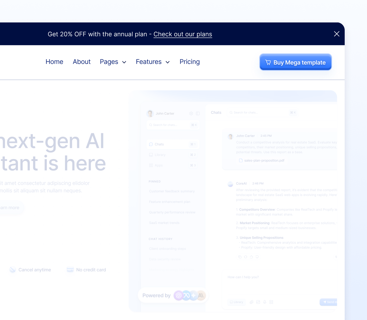 Notification Bars With Triggers - Mega Webflow Template