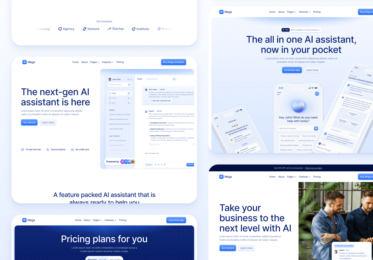 Over 50+ Pages In Total - Mega Webflow Template