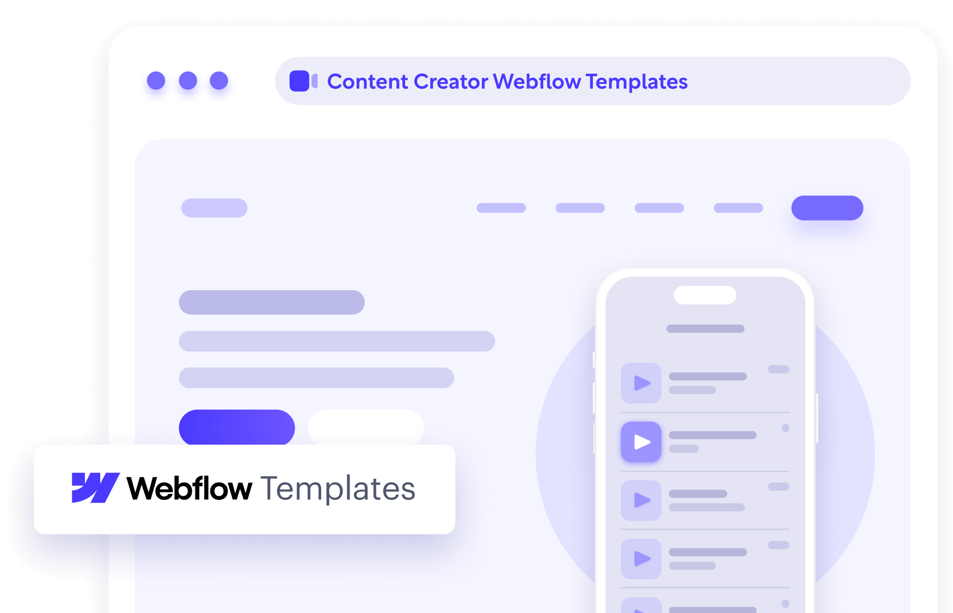 Content Creator Webflow Themes