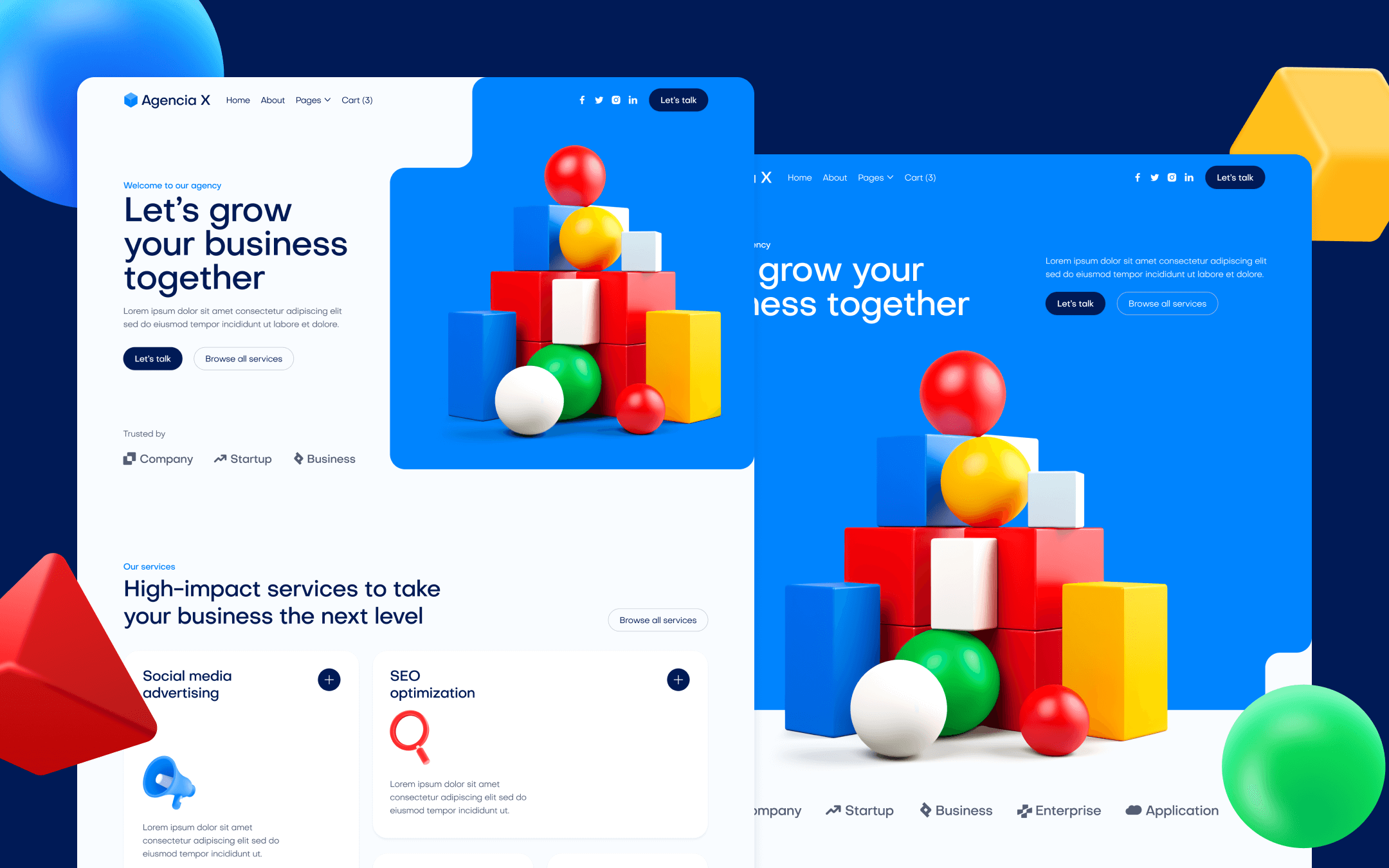 Agencia X Webflow Template