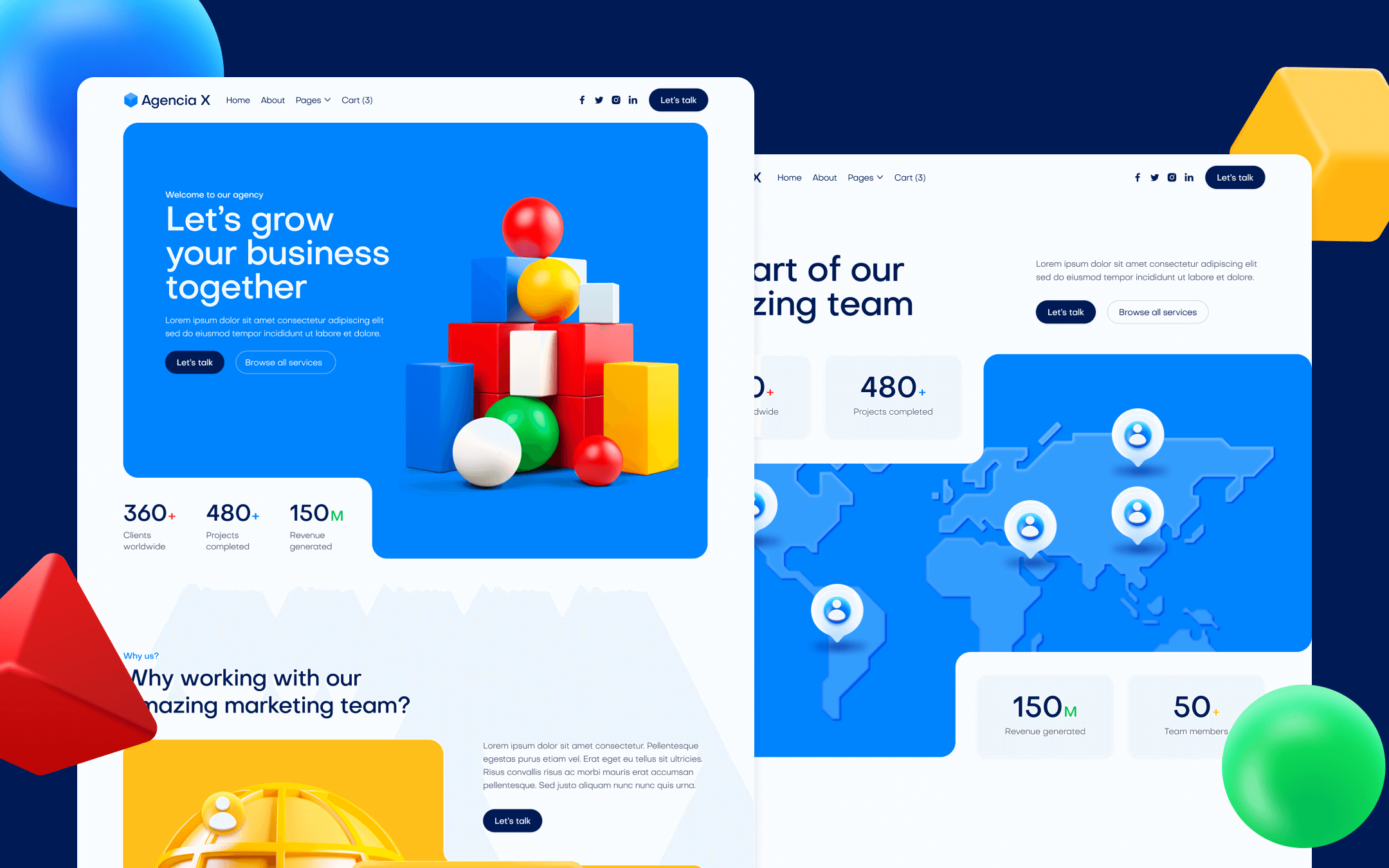 Agencia X Webflow Template