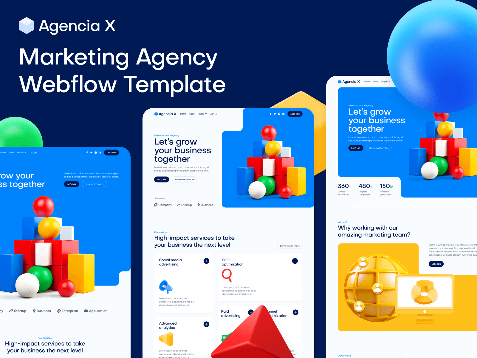 Marketing Agency Webflow Template