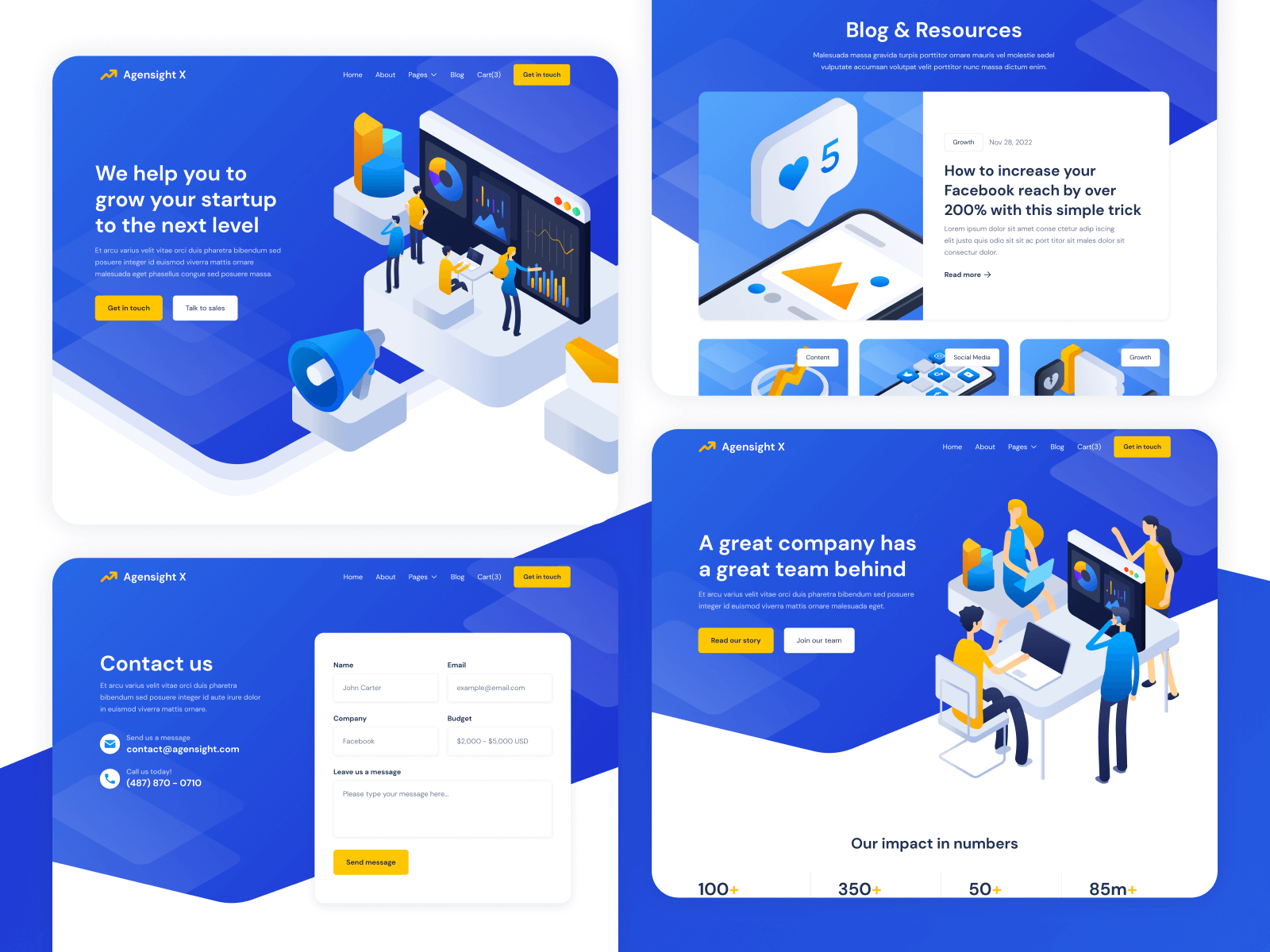 Marketing Webflow Website Template